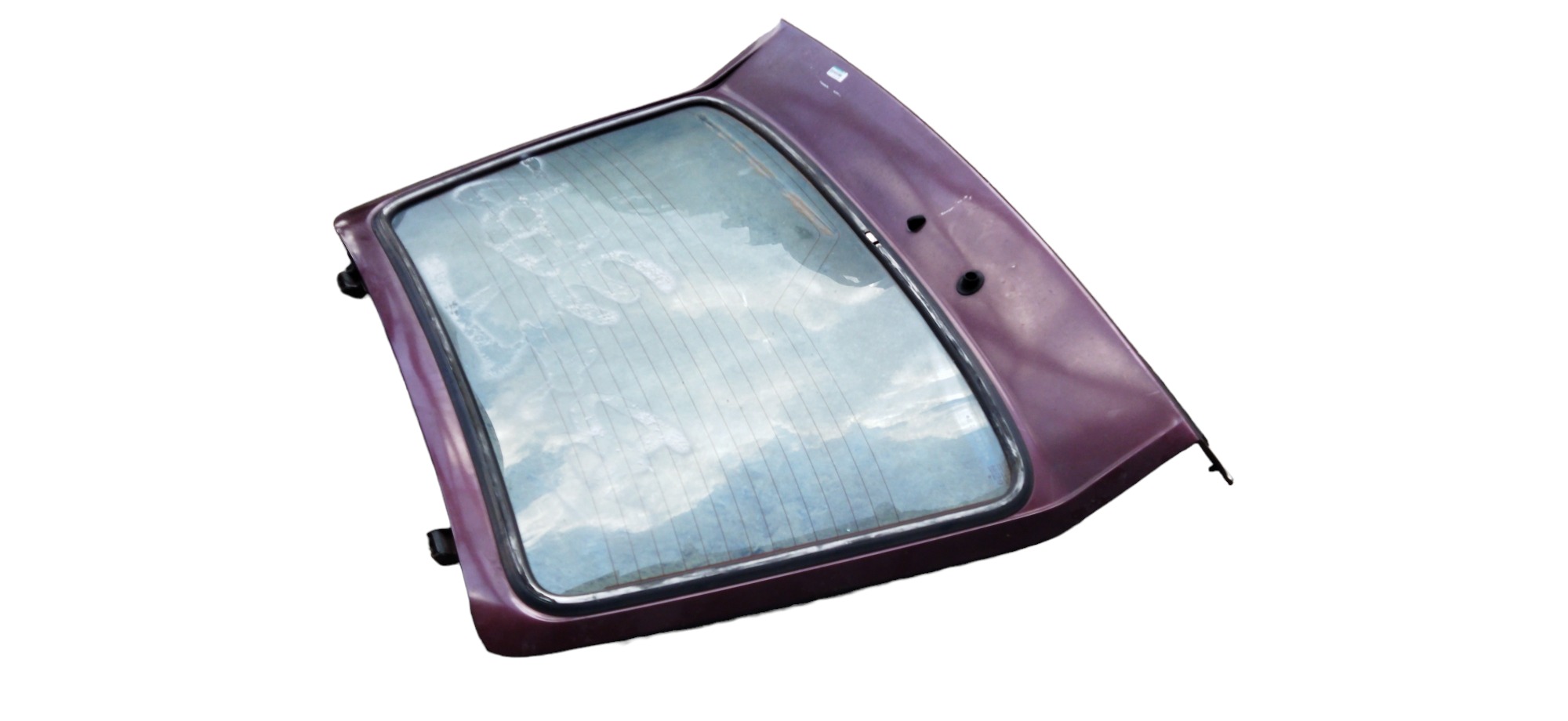 Tampa Traseira Porta Mala Ford Escort 1988 S/vidro Vinho 9