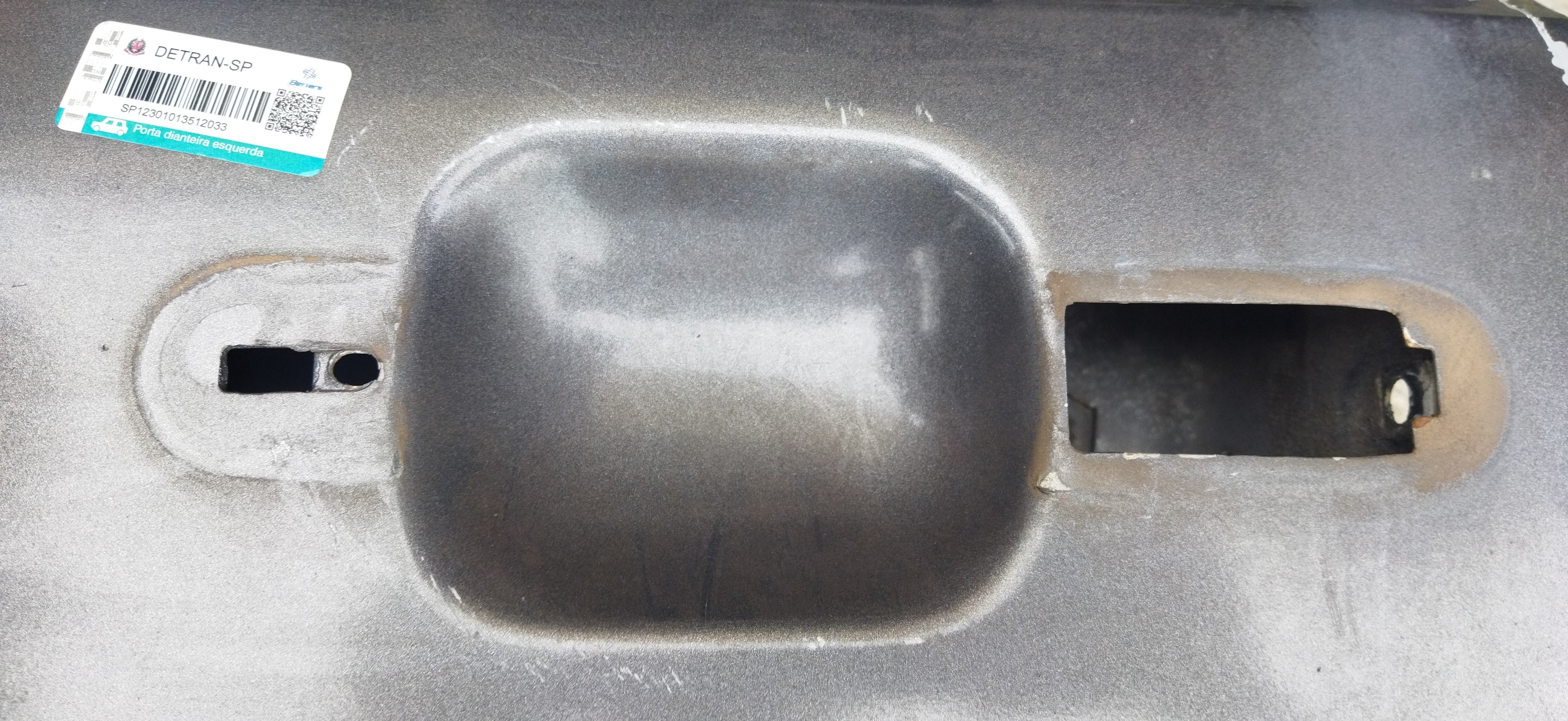 Porta Dianteira Esquerda Vw Santana 91/96 4 Portas Dianteira Esquerdo Prata 9