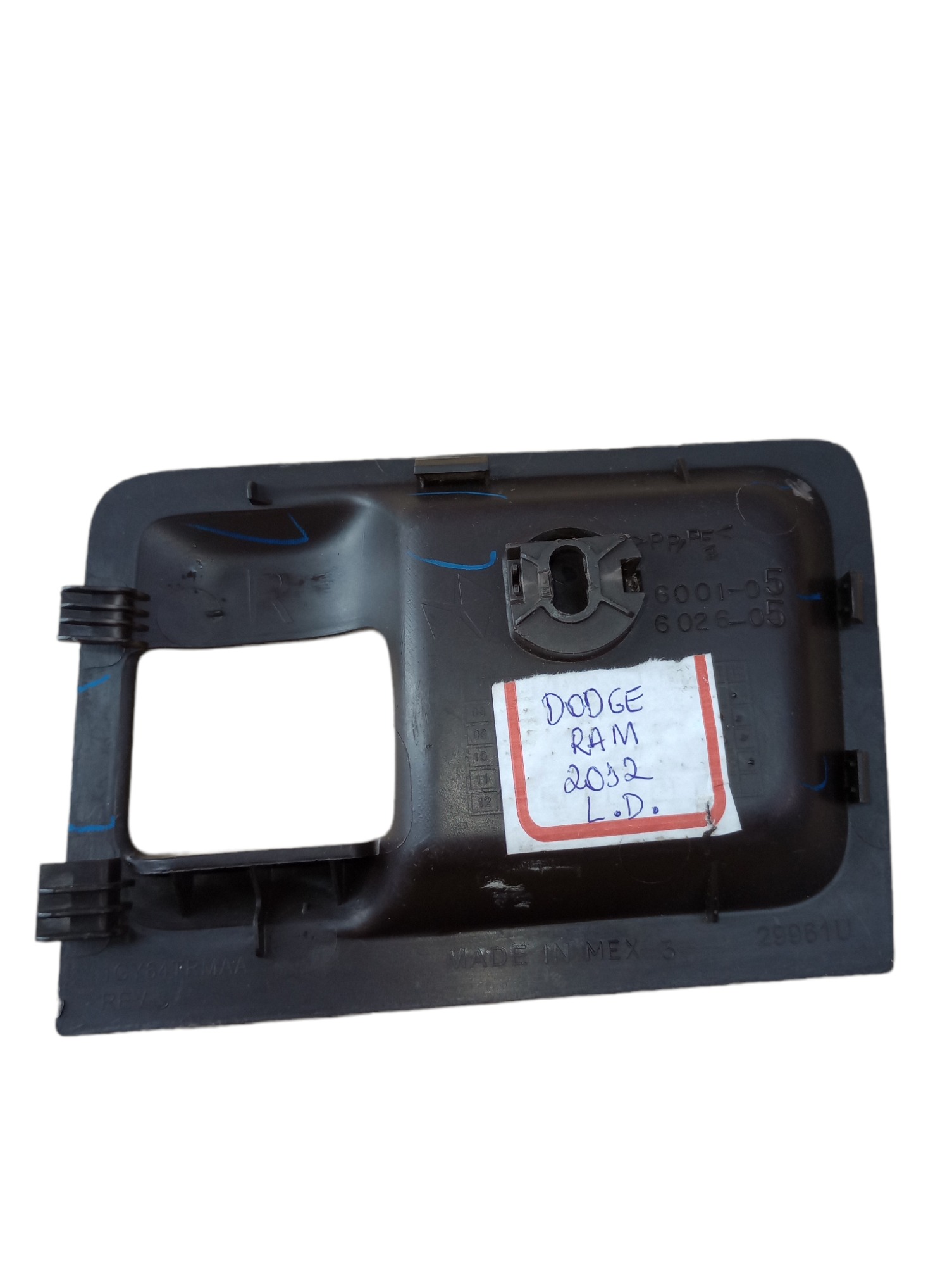 Moldura Maçaneta Interna L.d  Dodge Ram 2012 Traseira 2