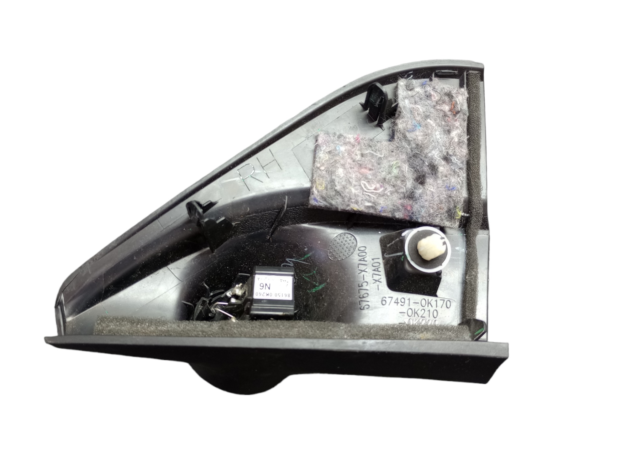 Acabamento Interno Retrovisor L.d Hilux Sw4 2019 Preto 5