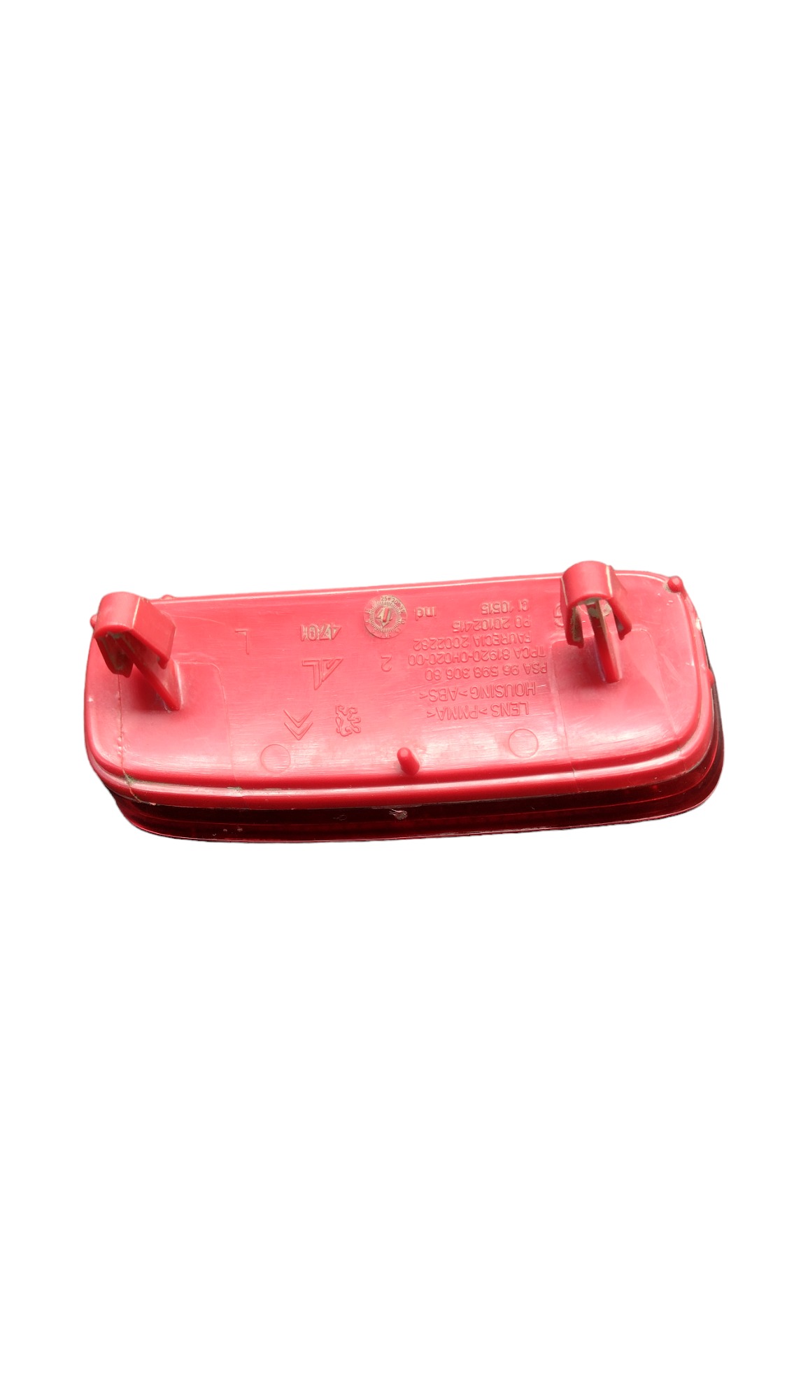 Refletor Olho De Gato Parachoque T.e Peugeot Expert 2022 Vermelho 2