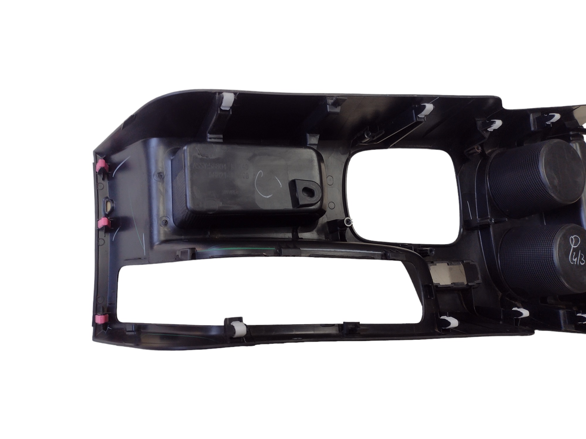 Moldura Acabamento Superior Porta Copos Central Hilux 2021 Preto 4