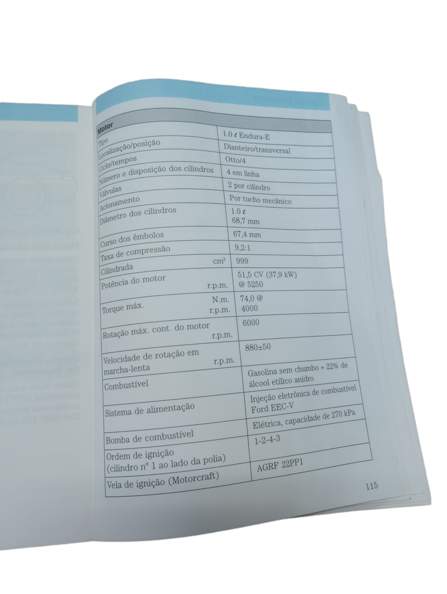 Manual Do Proprietário Ford Fiesta 1.0 1.4 Gasolina 1997 9