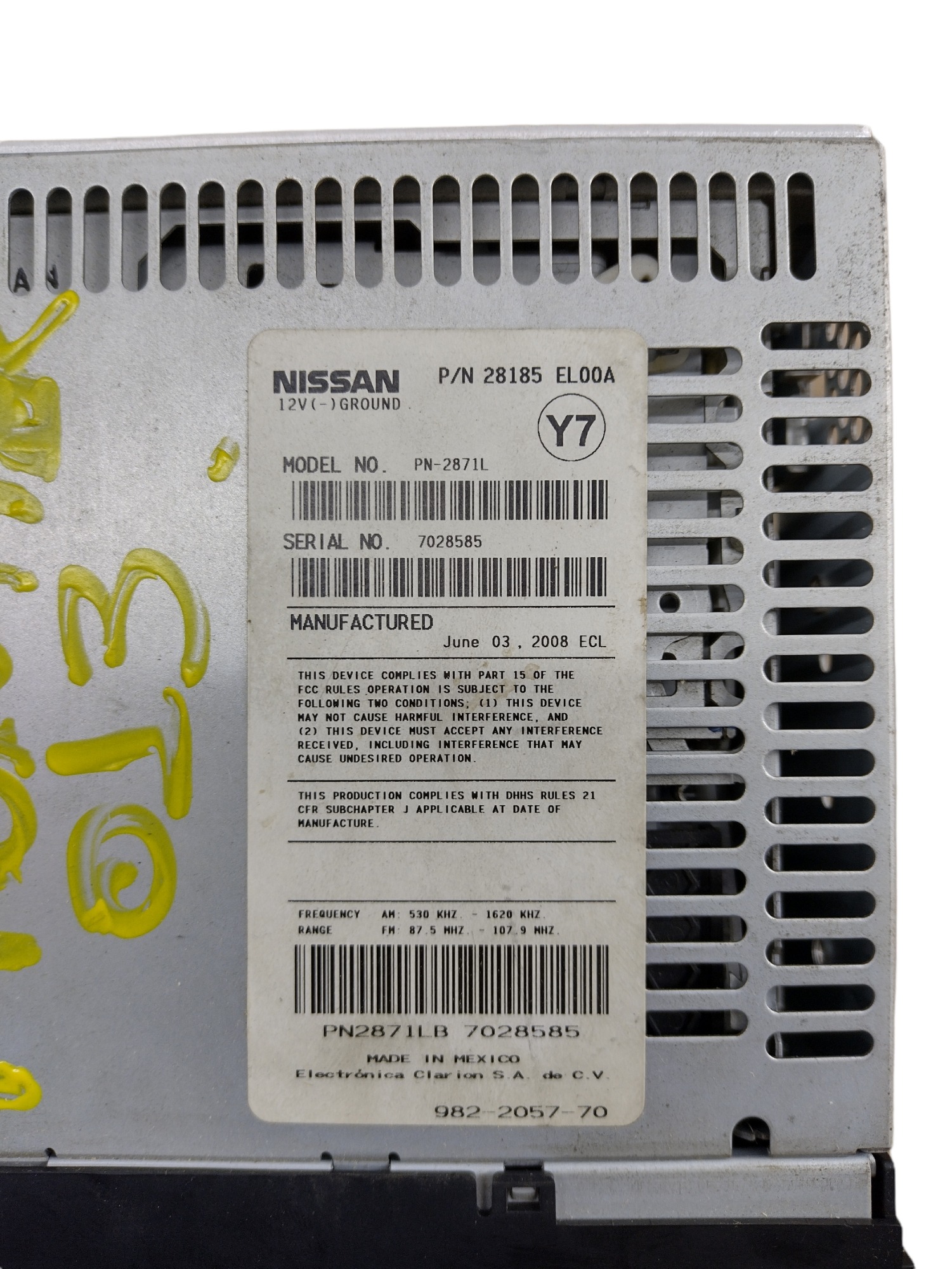 Radio Nissan Frontier 2012 4