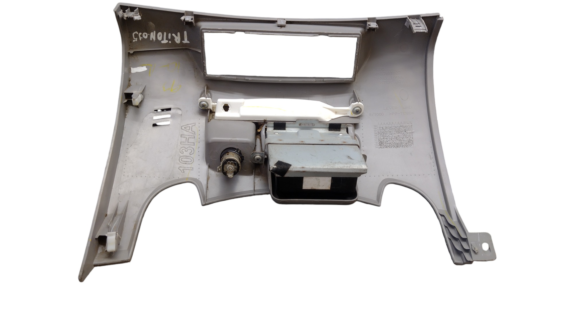 Acabamento Inferior Painel Mitsubishi L200 Triton 2012 Cinza 4