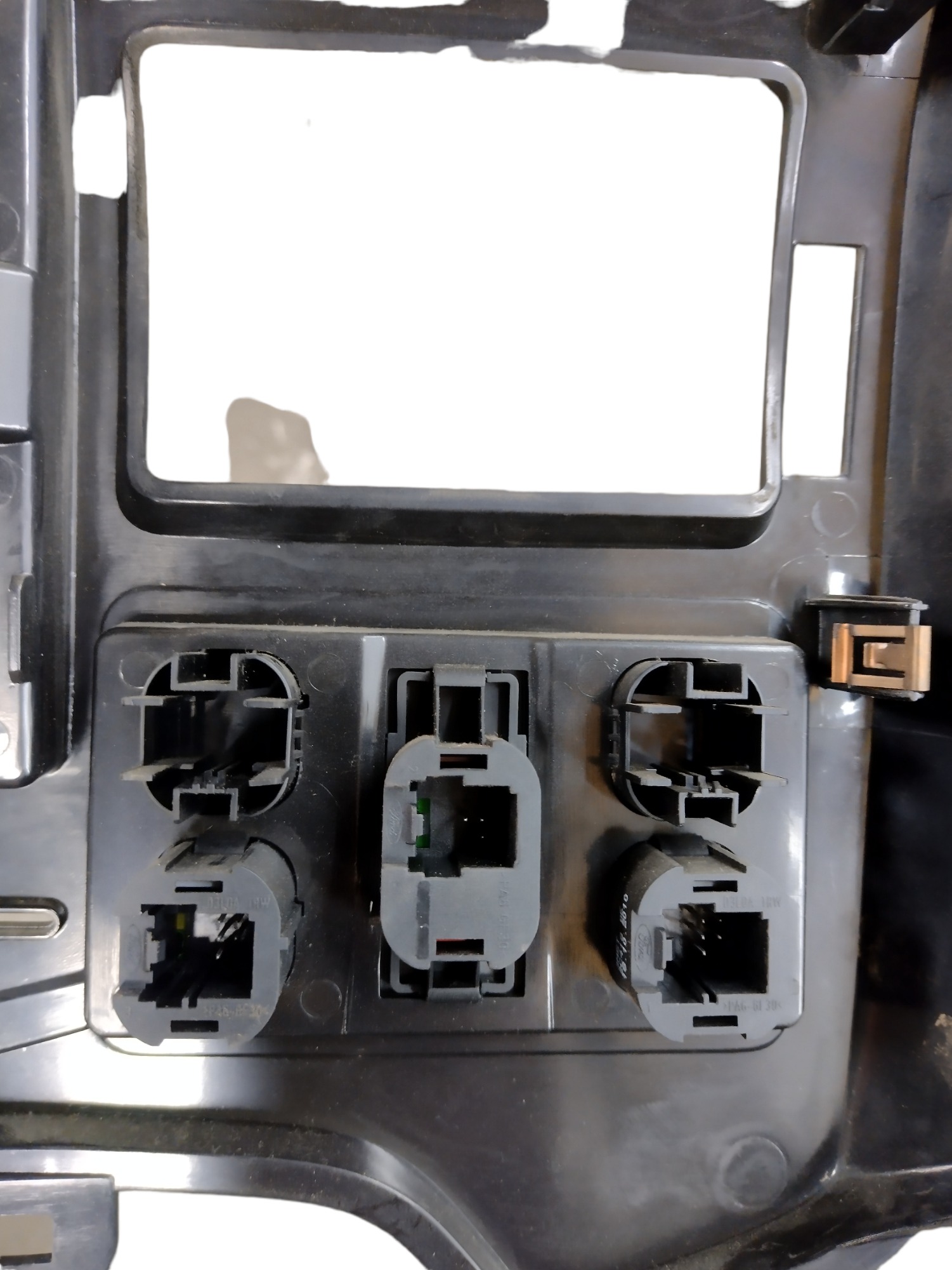 Moldura Central Painel Ford Transit 2011 Preto 4