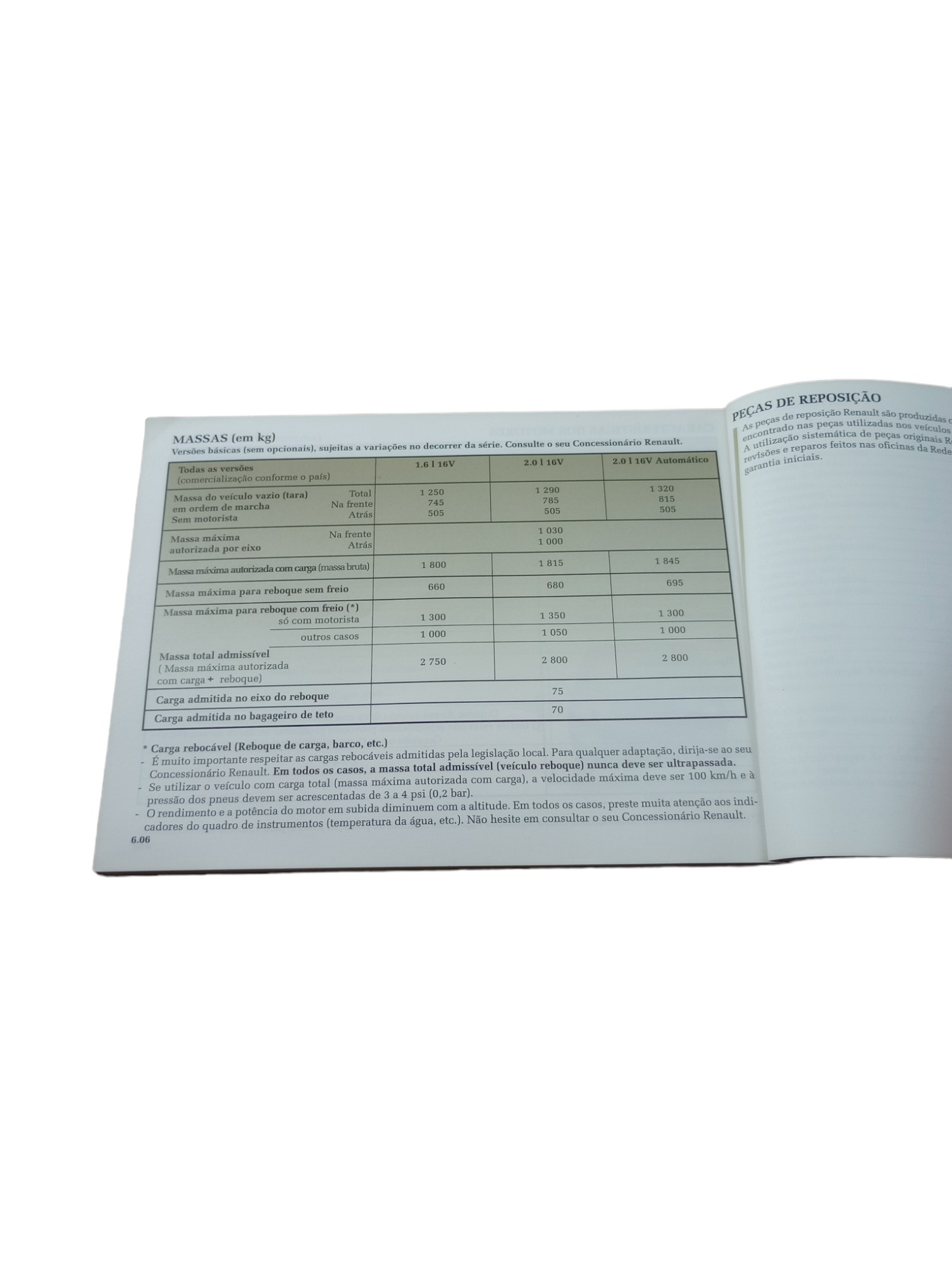 Manual Do Proprietário Renault Scenic 1.6 E 2.0 2000 3