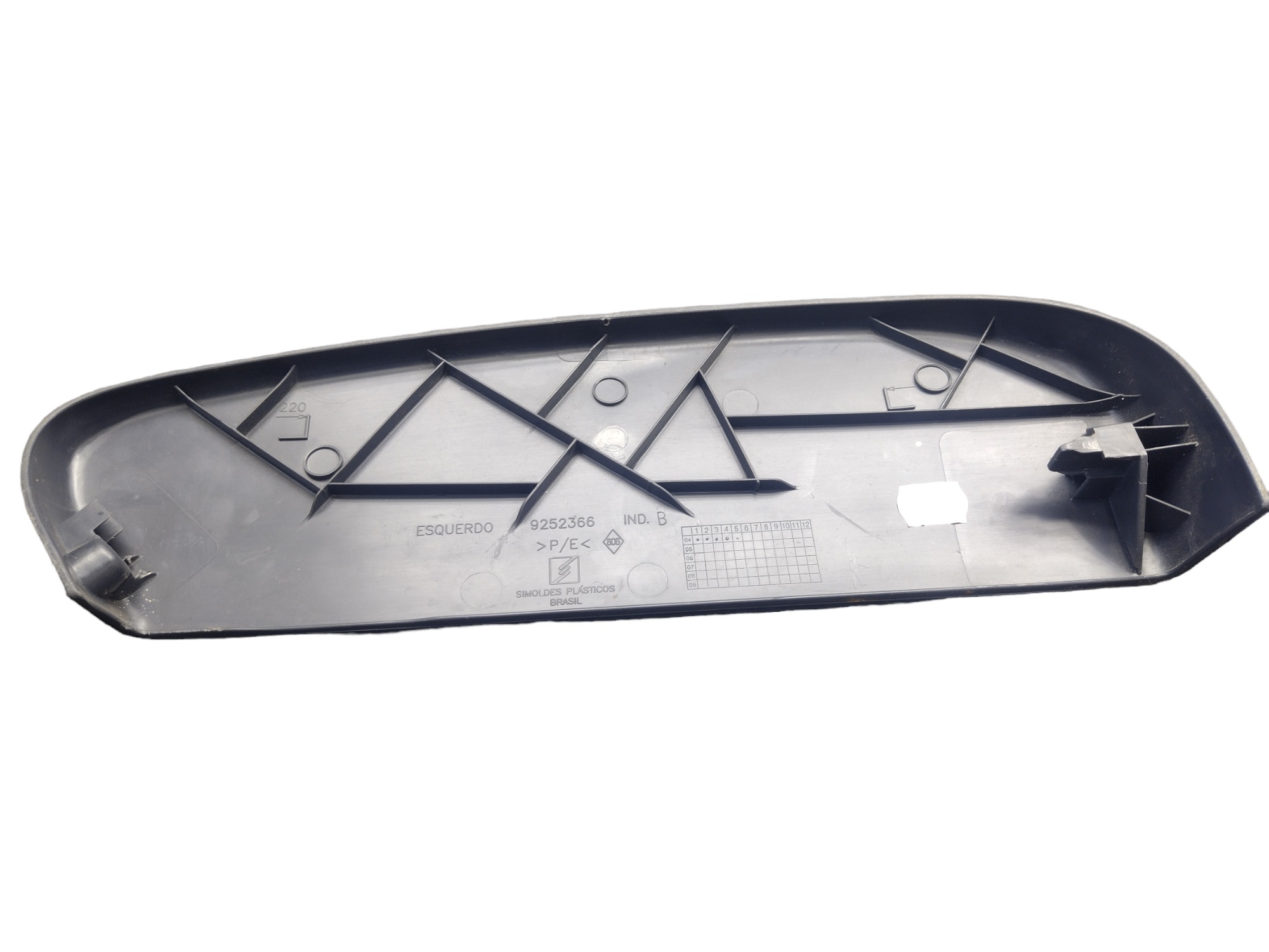 Moldura Banco Lado Esquerdo Renault Clio 2009 3