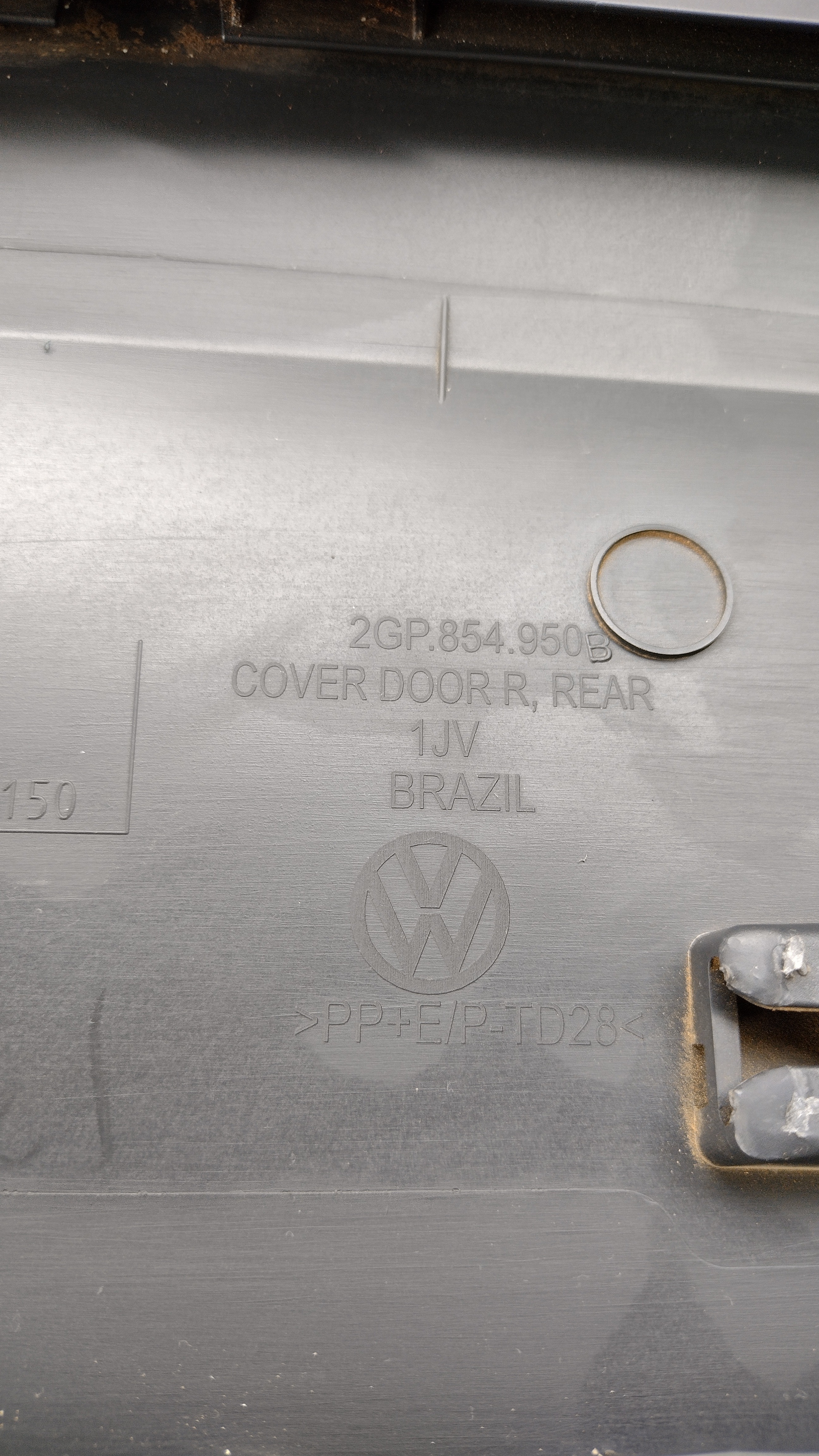 Friso Inferio Porta T.d Vw Tcross 2023 Preto 5