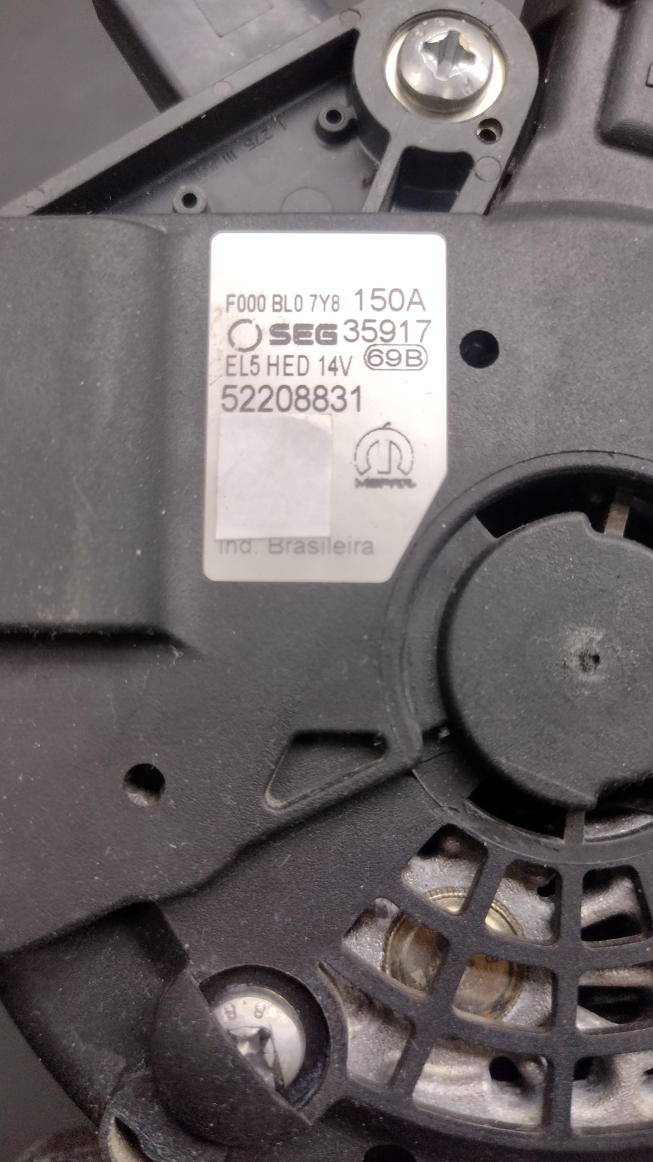 Alternador Jeep Renegade 1.3 Turbo Flex 2022 6