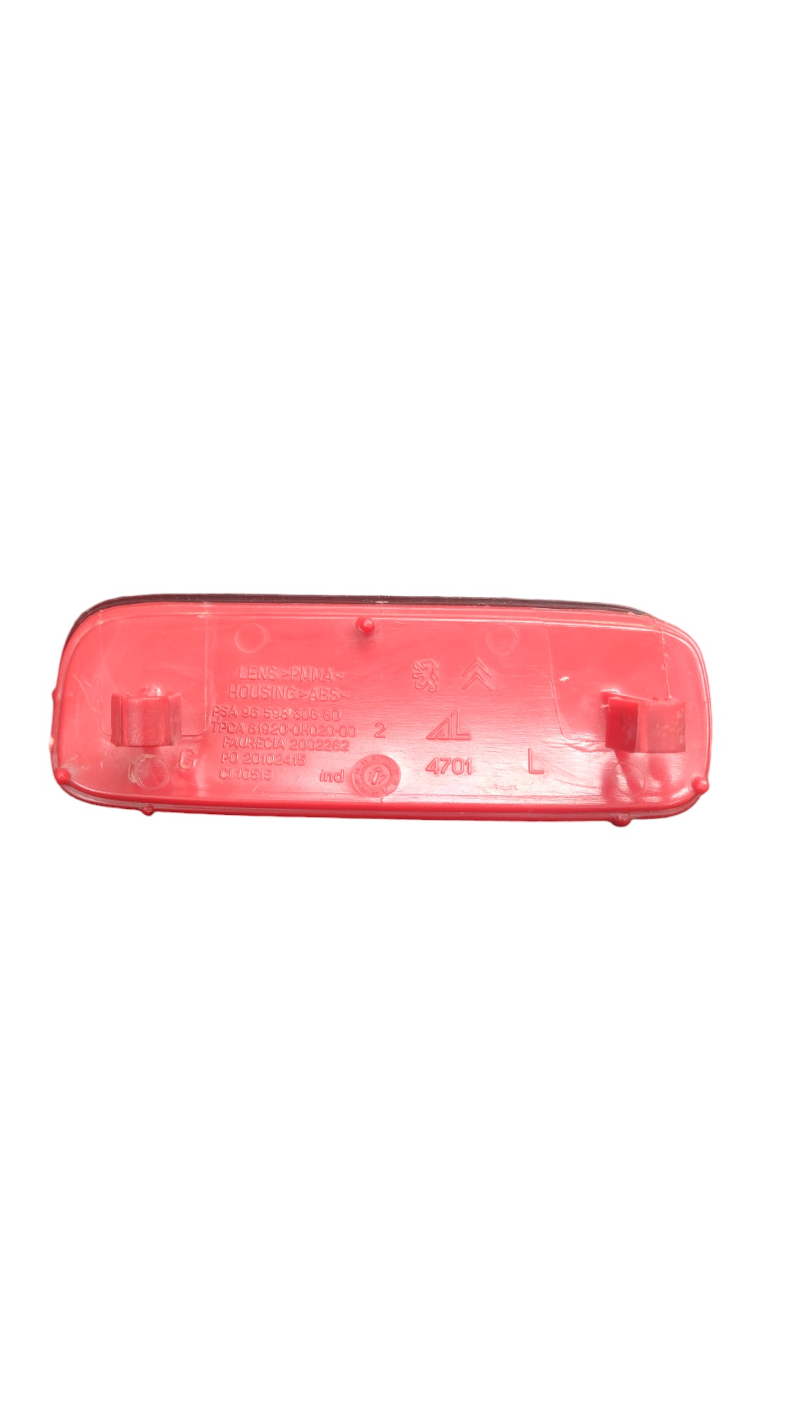 Refletor Olho De Gato T.e Peugeot Expert 2021 Vermelho 4