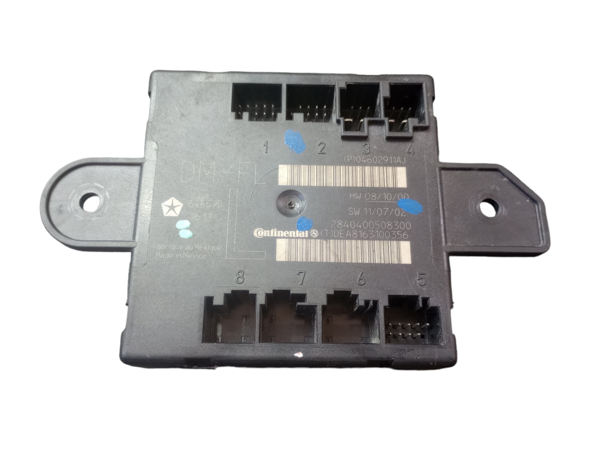 Módulo Porta D.e Grand Cherokee 3.6 2011 Dianteira Esquerdo Preto 5