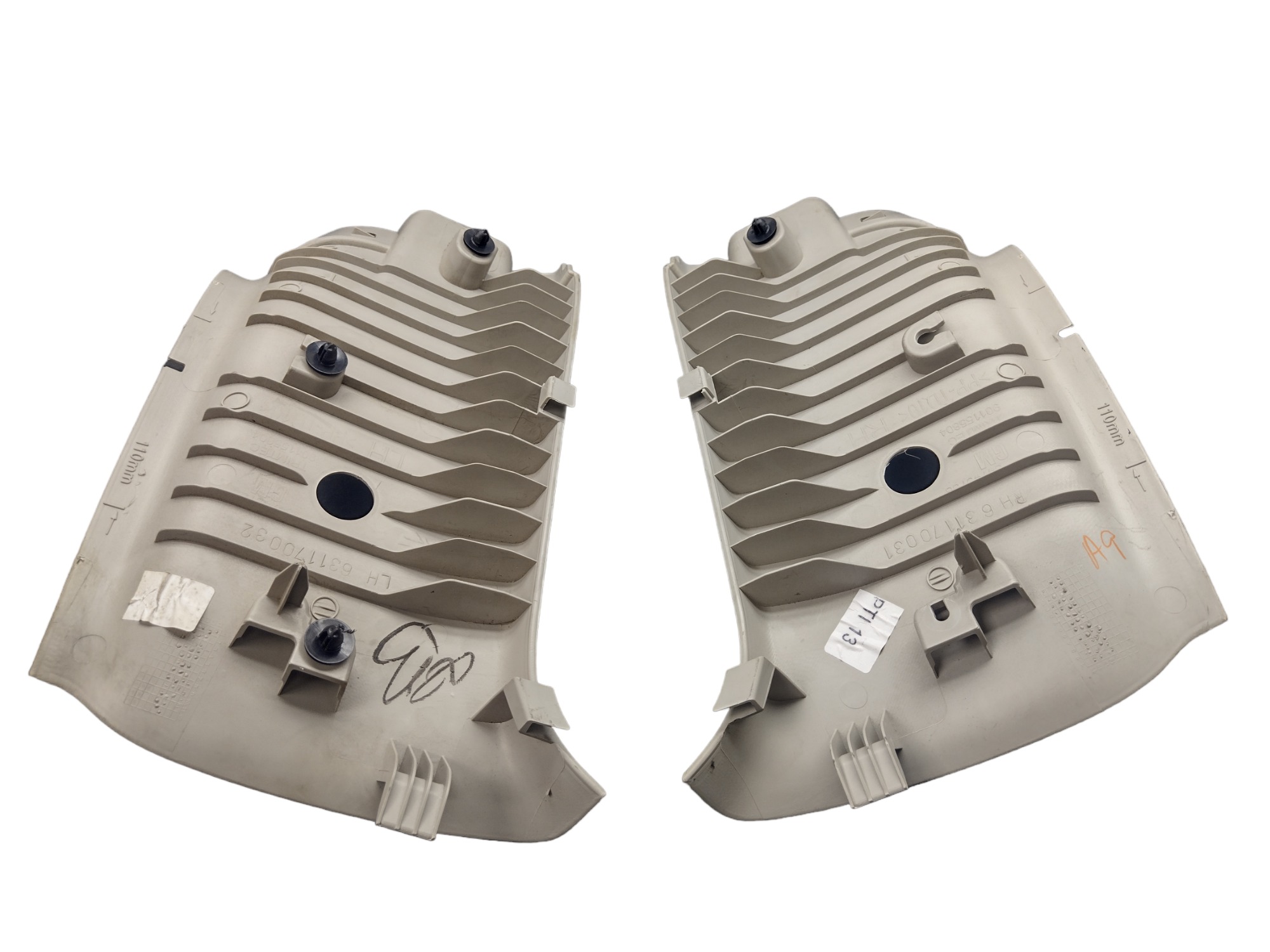 Par Acabamentos Traseiros Superior S10 2015 5