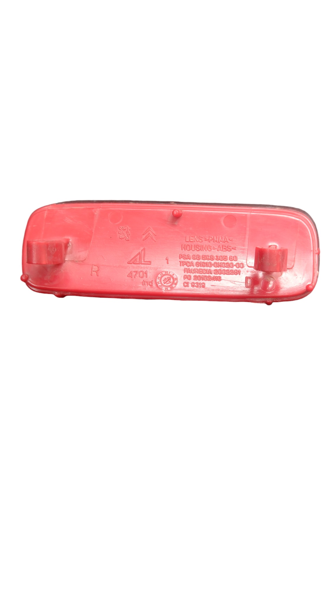 Refletor Olho De Gato T.d Peugeot Expert 2021 Vermelho 4