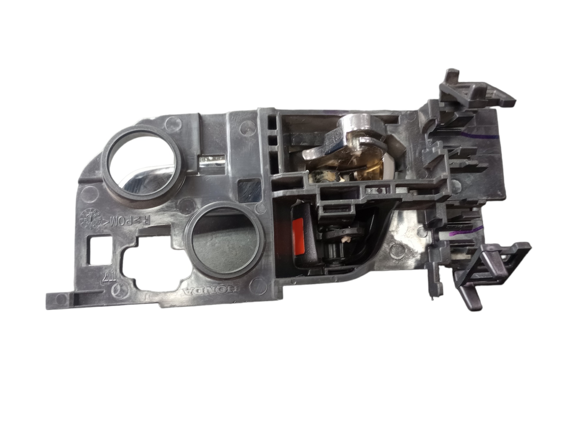 Maçaneta Interna Porta T.d Honda Hrv 2017 Cromado E Preto Traseira 4