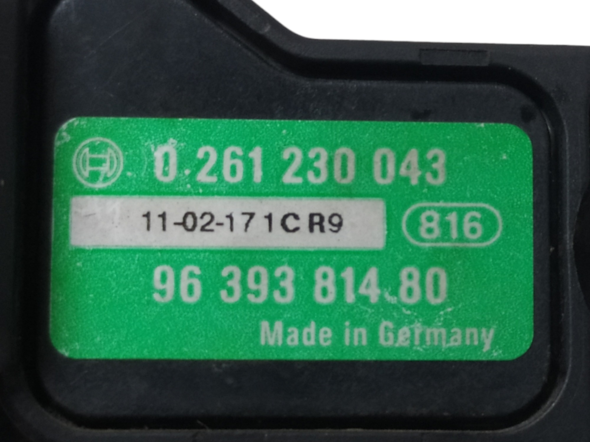 Sensor Map Peugeot 207 1.4 2011 2012 9639381480 V90 8