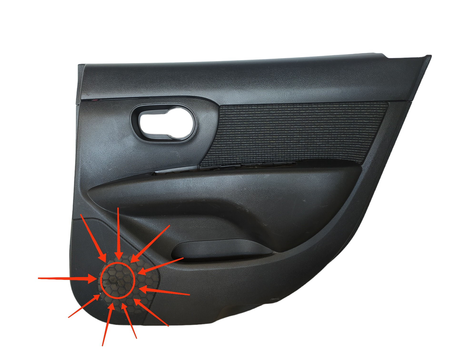 Forro Da Porta Traseira Direita Nissan Livina 2009 A 2014 7