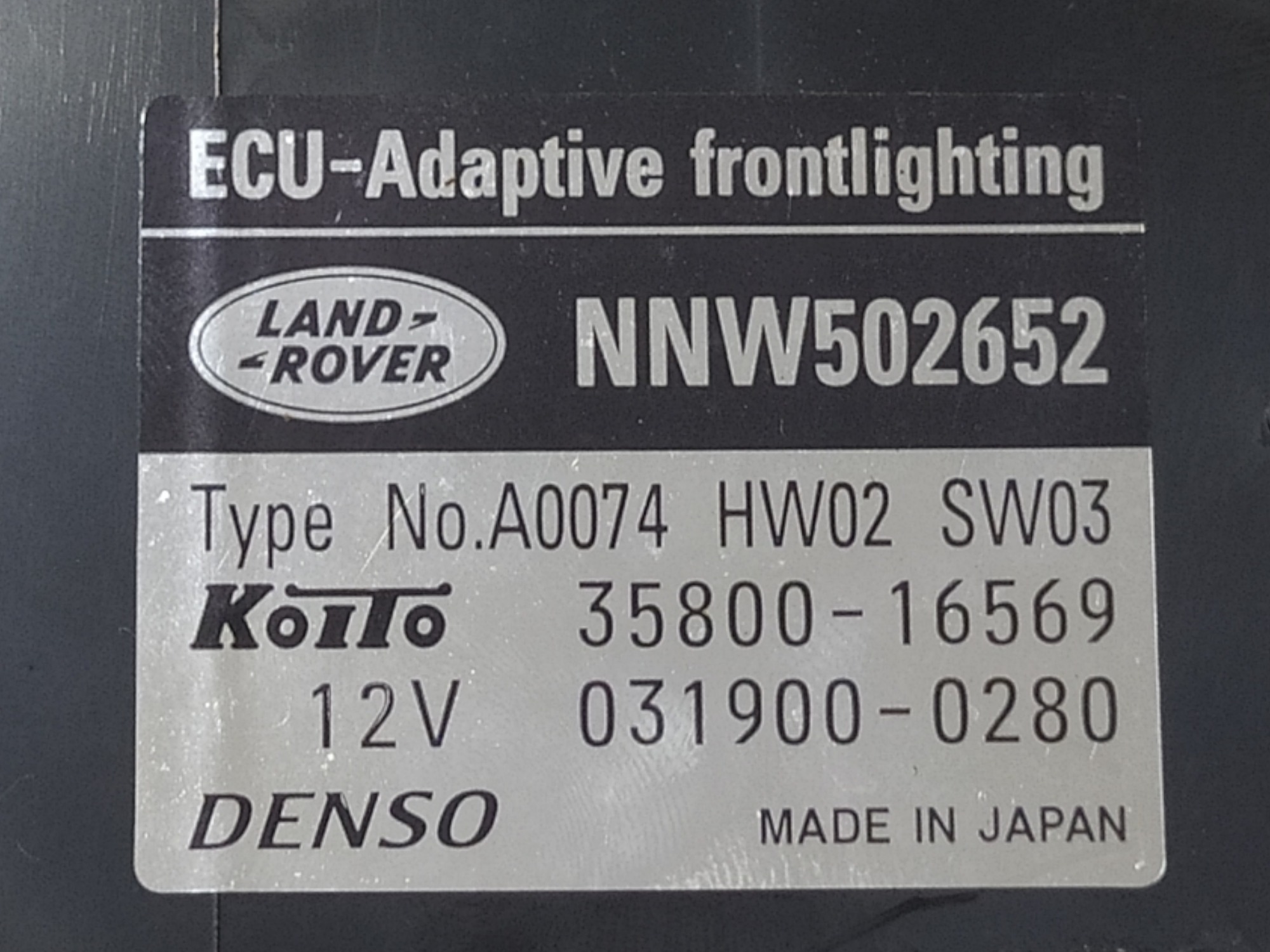 Módulo Farol Land Rover Discovery 3 2008 V92 8