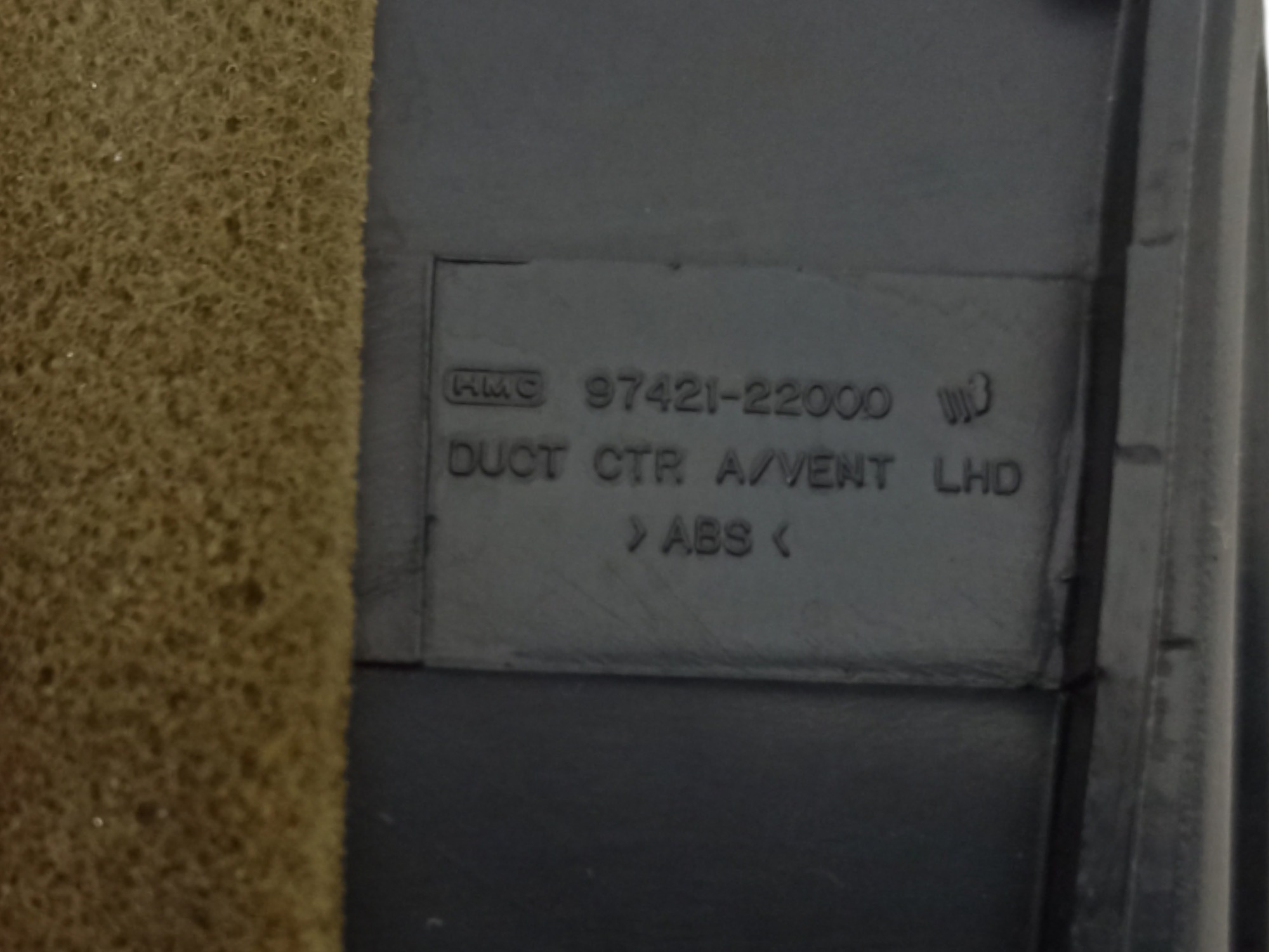 Difusor Ar Painel Central Hyundai Accent 1996 V73 8
