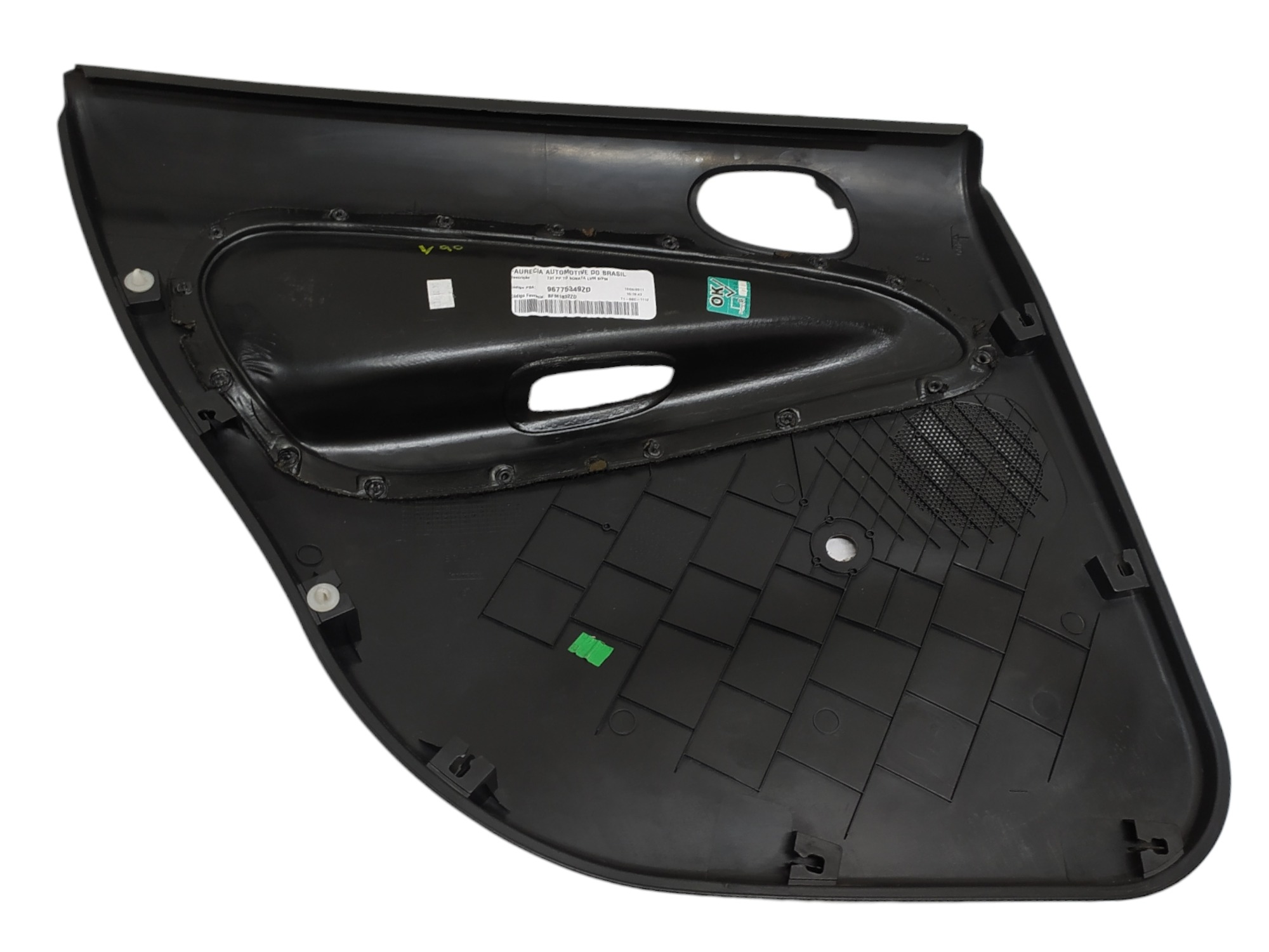 Forro Porta Traseira Direita Peugeot 207 2011 2012 V90 5
