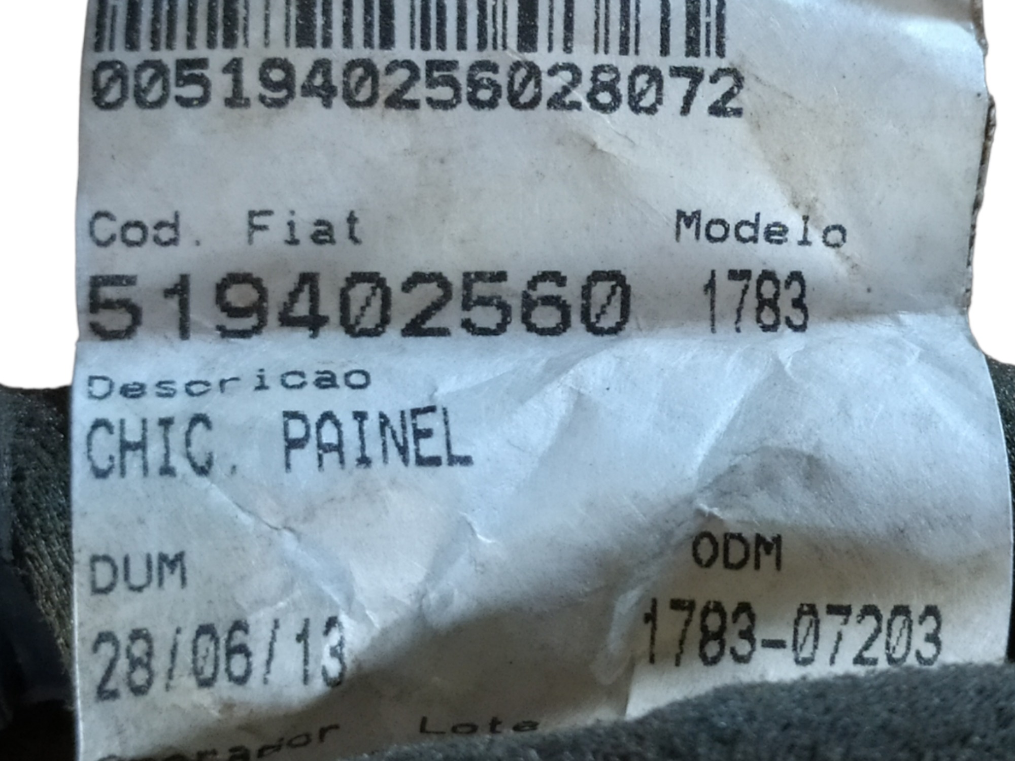 Chicote Do Painel Fiat Palio 1.0 2016 Sem Ar Com Plug Scaner 6