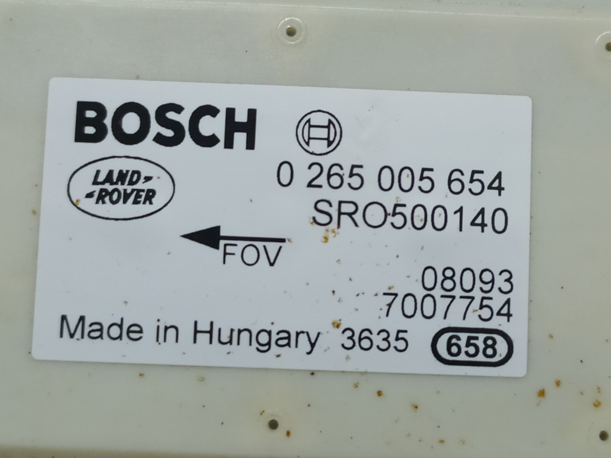 Sensor Controle Velocidade Land Rover Discovery 3 2008 V92 6