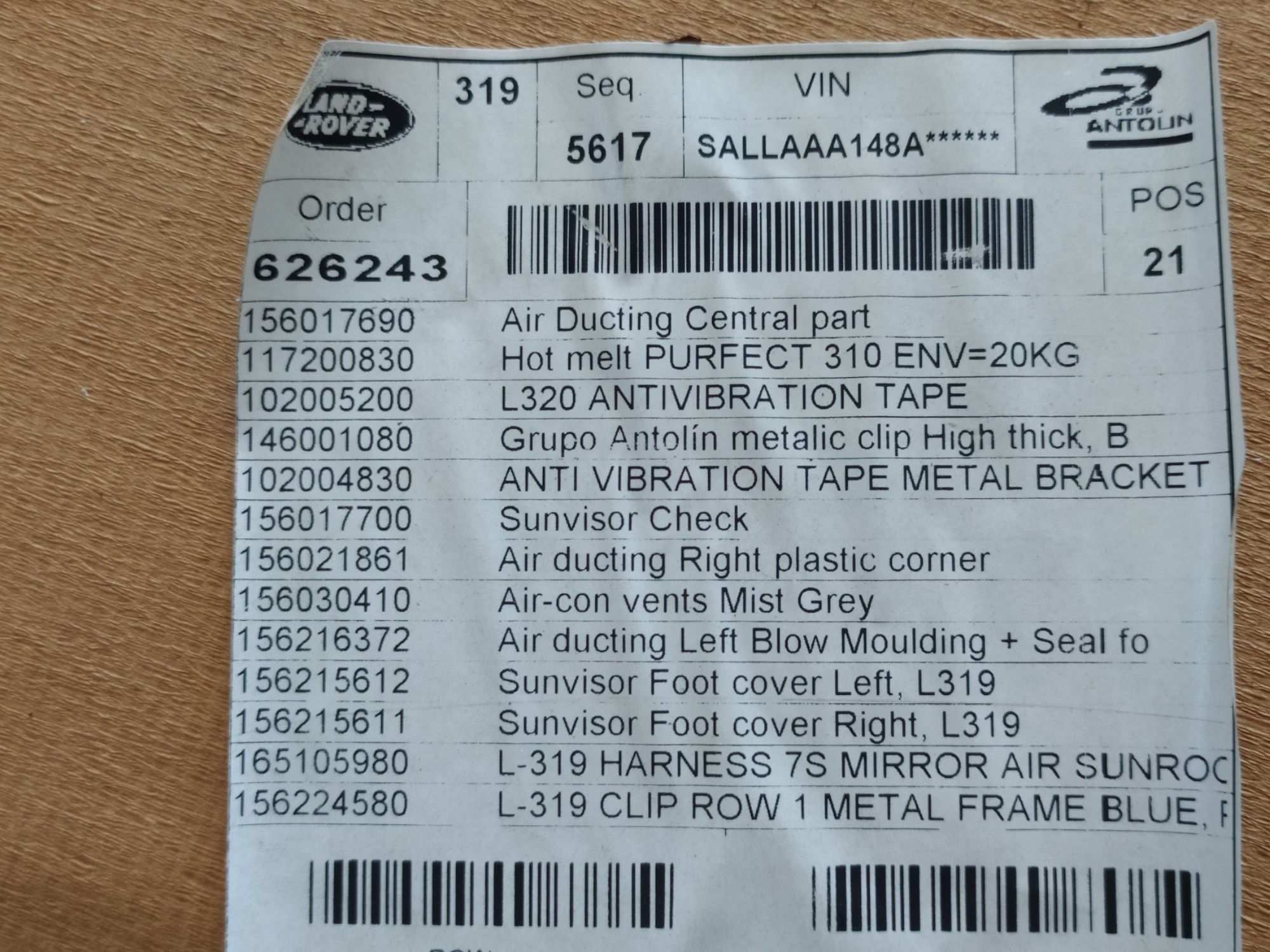 Forro Teto Land Rover Discovery 3 2008 V92 7