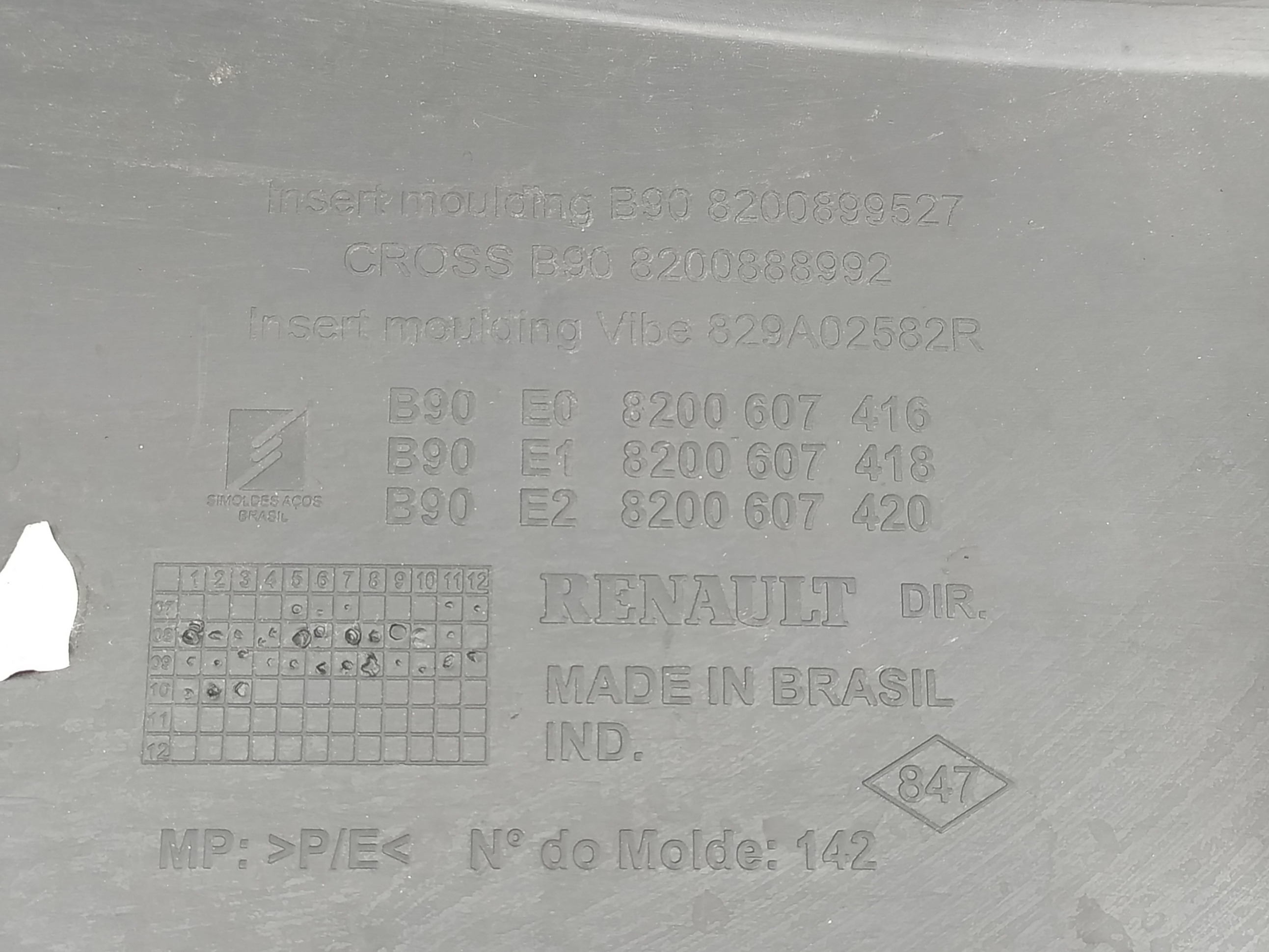 Forro De Porta Traseiro Direito Renault Sandero 2010 V28 9
