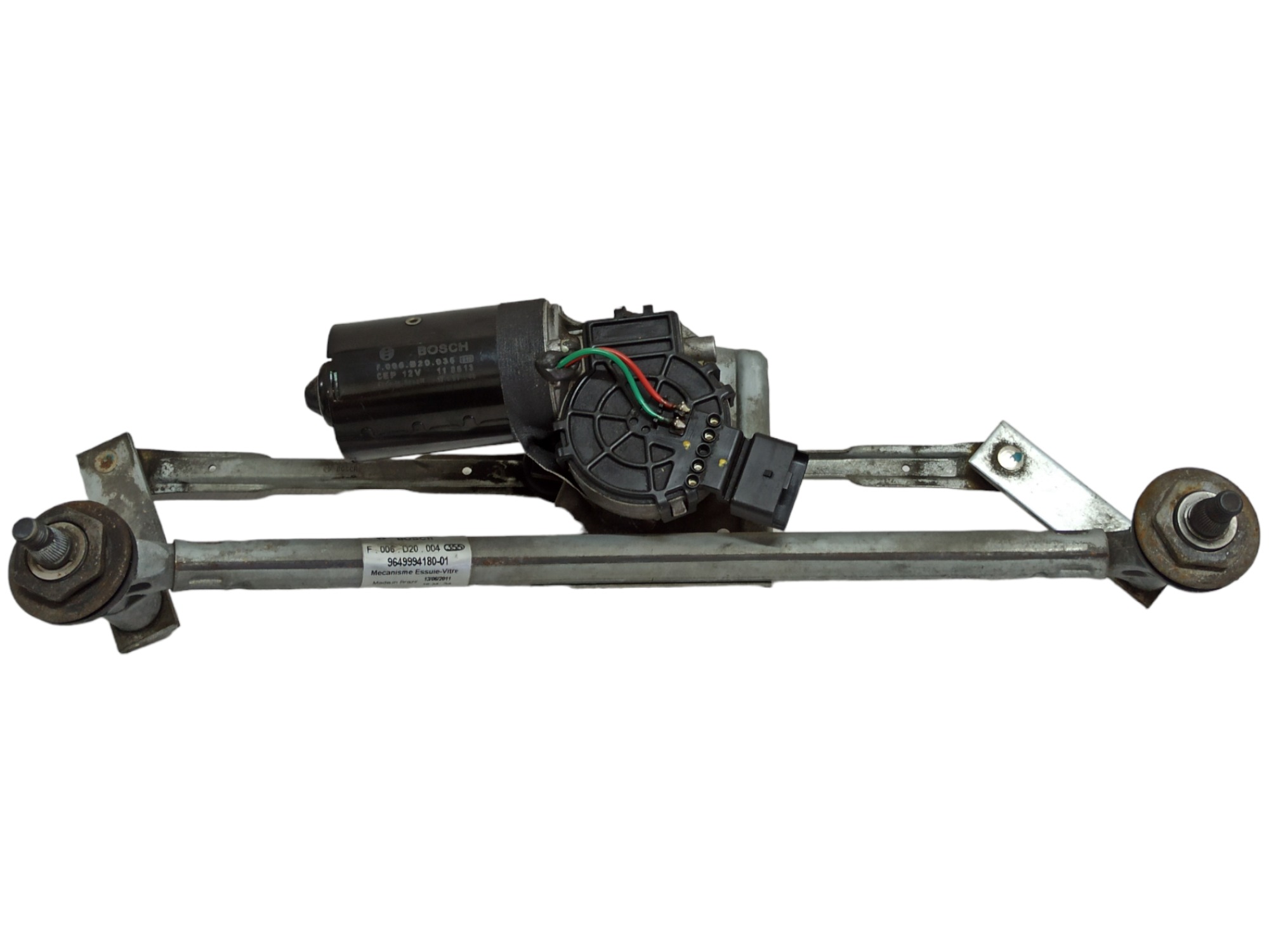Máquina Motor Limpador Para-brisa Peugeot 207 2012 V90 Esquerdo