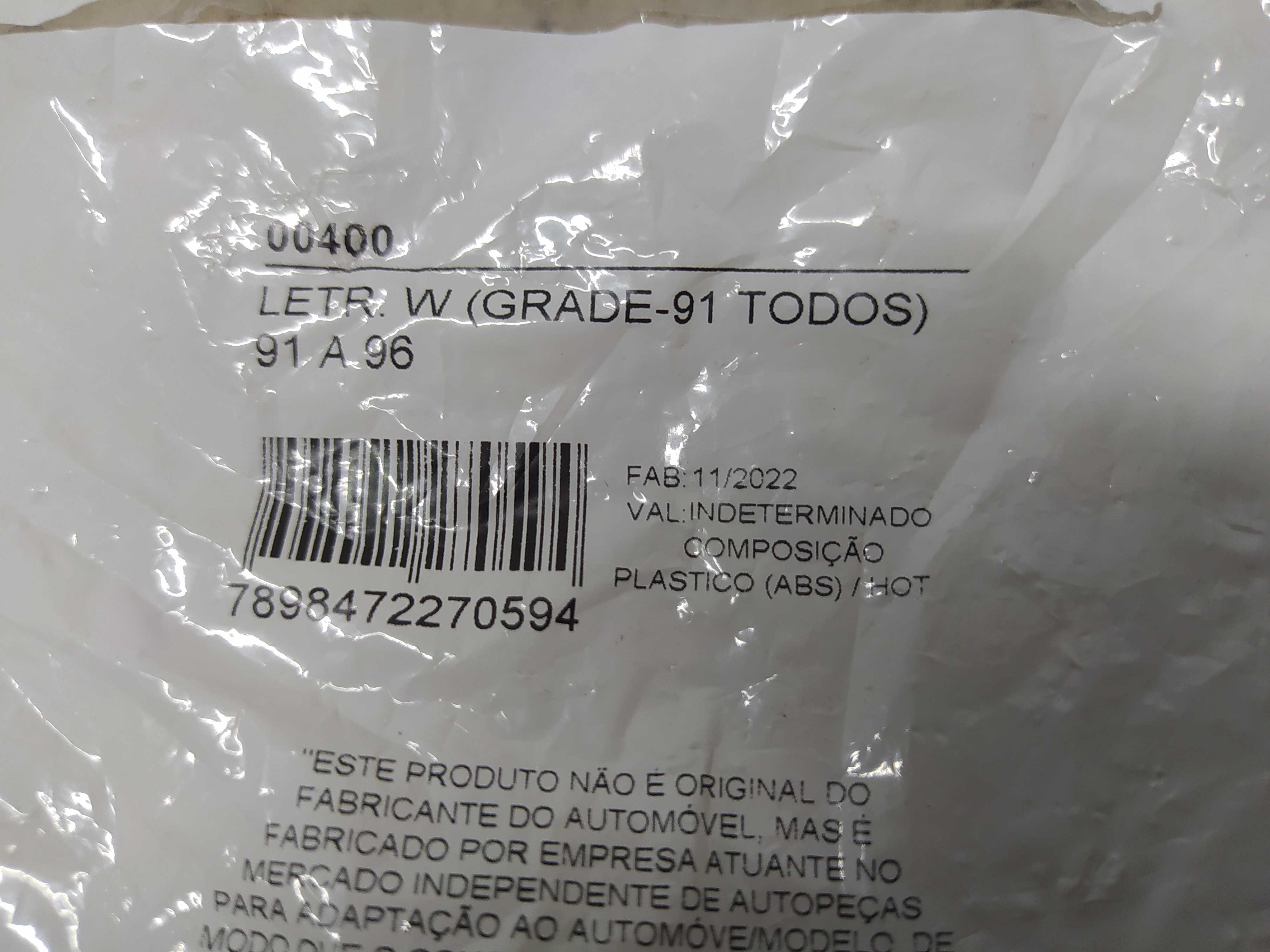 Emblema Volkswagen 1991 A 1996 Balcão 2