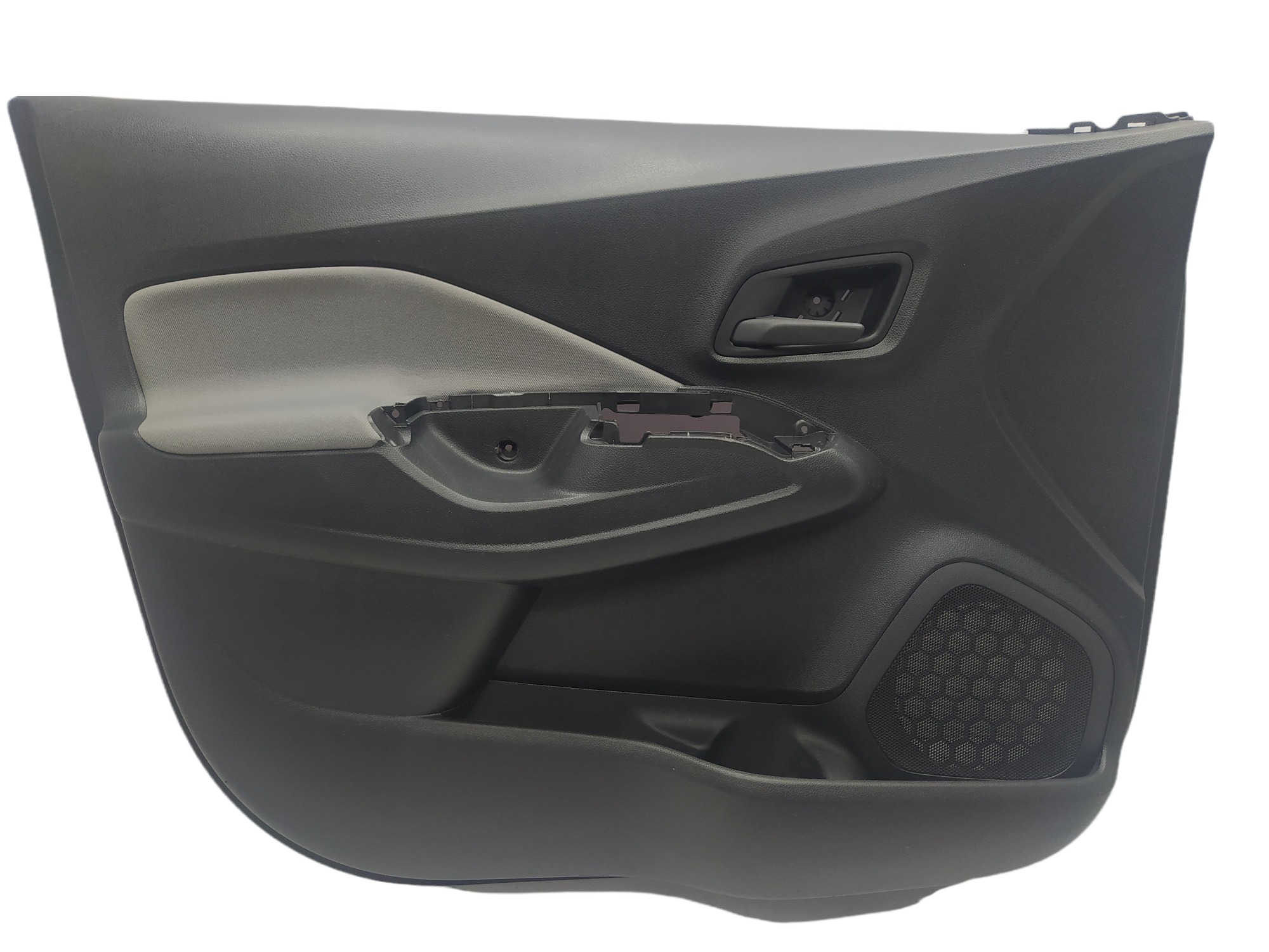 Forro Porta Dianteira Esquerda Chevrolet Cobalt Ltz 2018 Preto C Detalhe Cinza