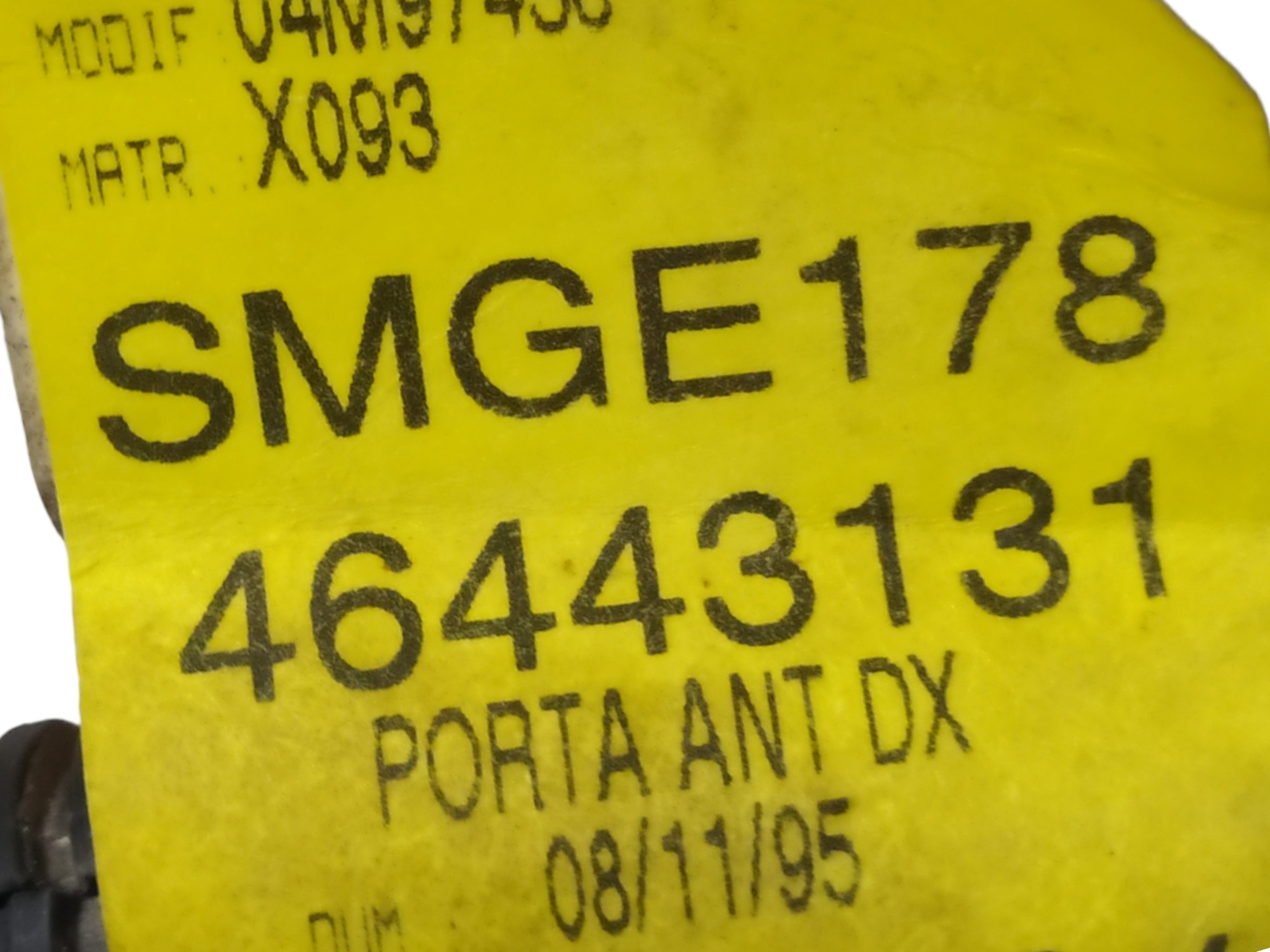Chicote Porta Dianteira Direita Fiat Palio 1.0 1997 V23 9