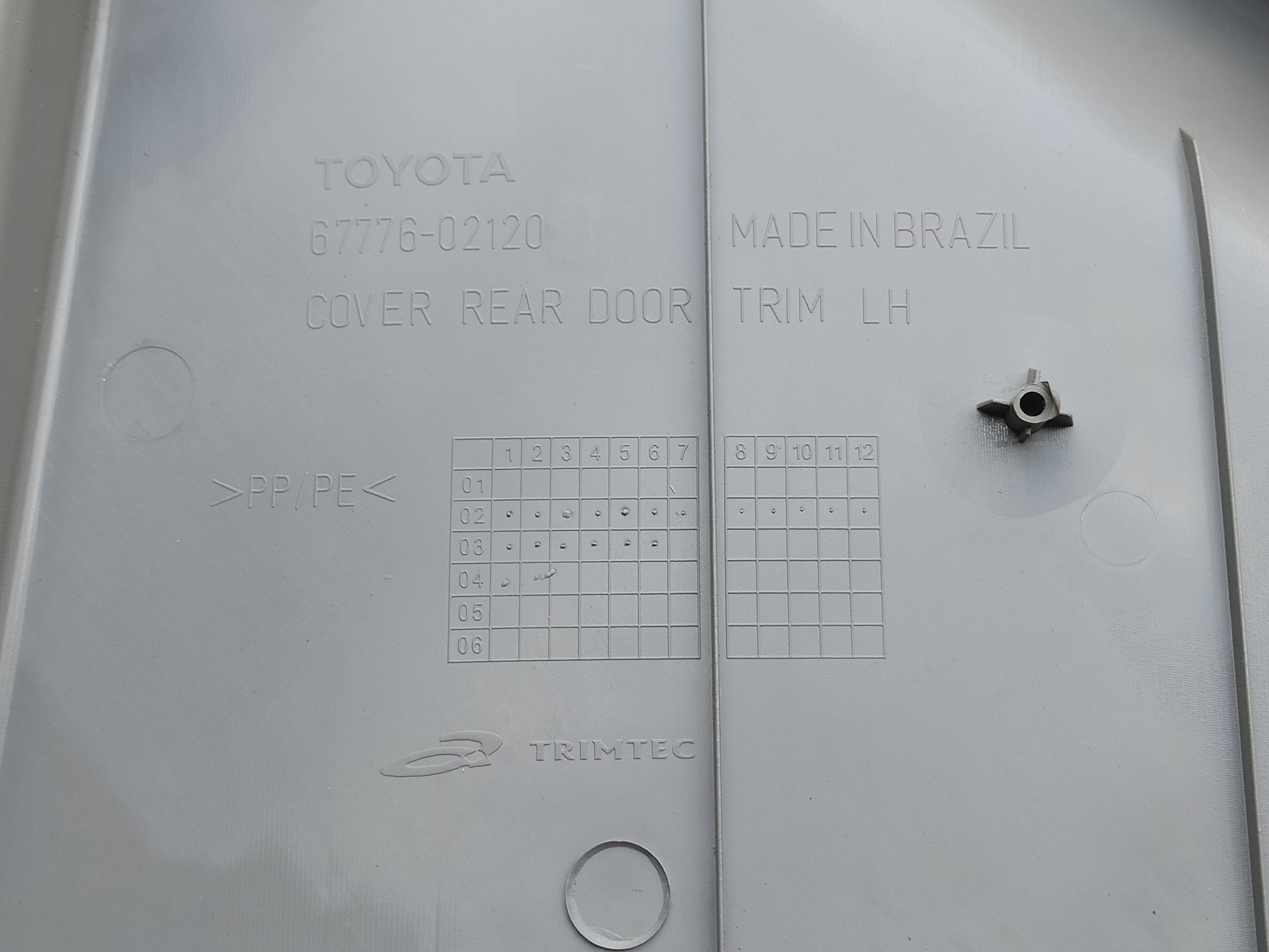 Forro Da Porta Traseira Esquerda Toyota Corolla 1.6 2004 7