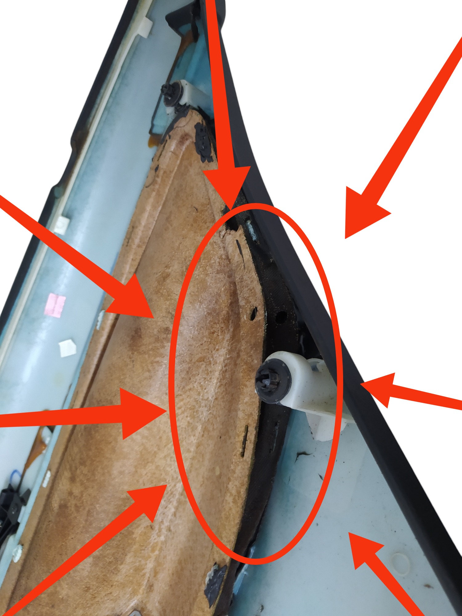 Forro Porta Traseira Esquerda Volkswagen Gol 98 11 Balcão 3