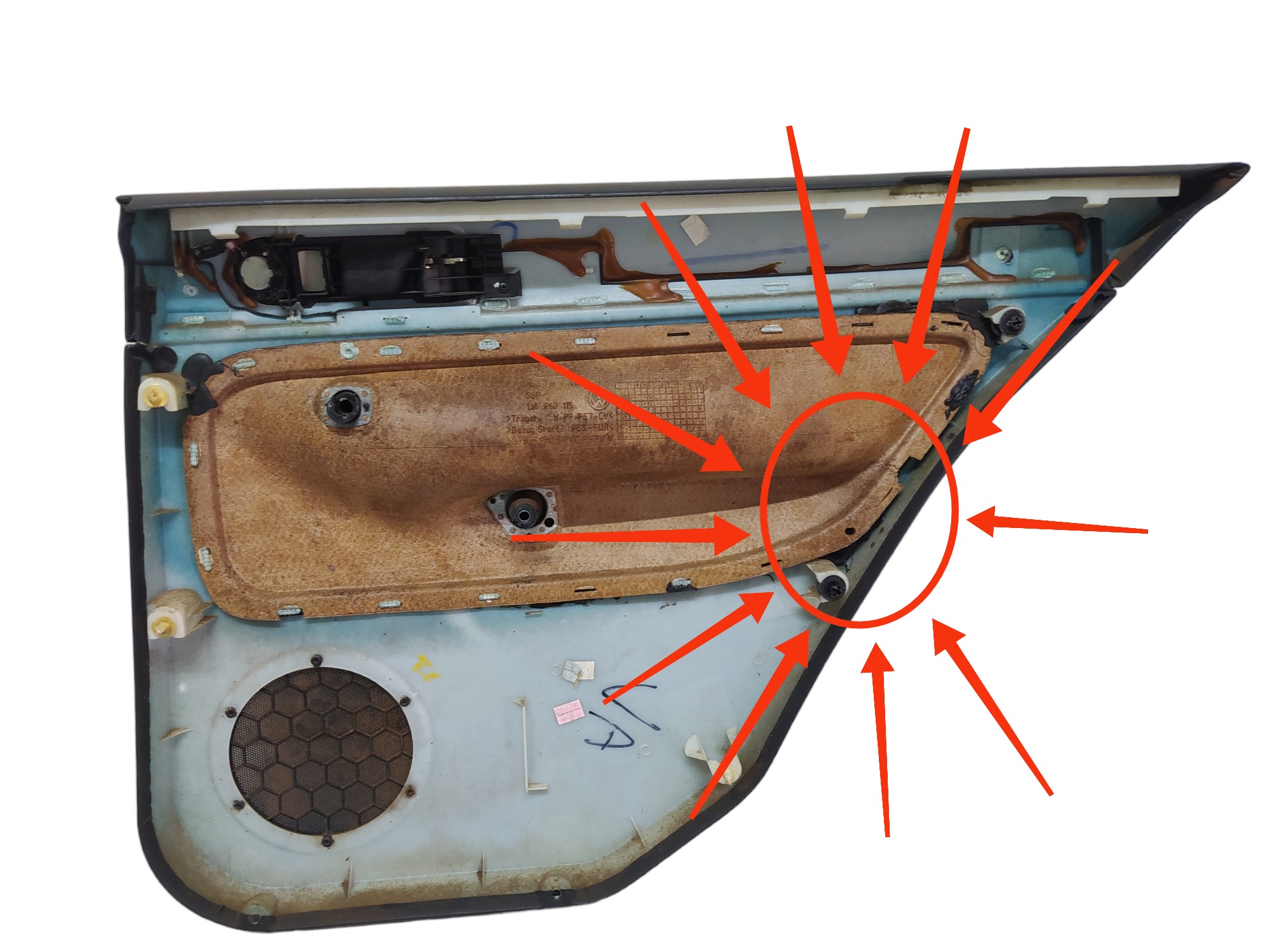 Forro Porta Traseira Esquerda Volkswagen Gol 98 11 Balcão 2