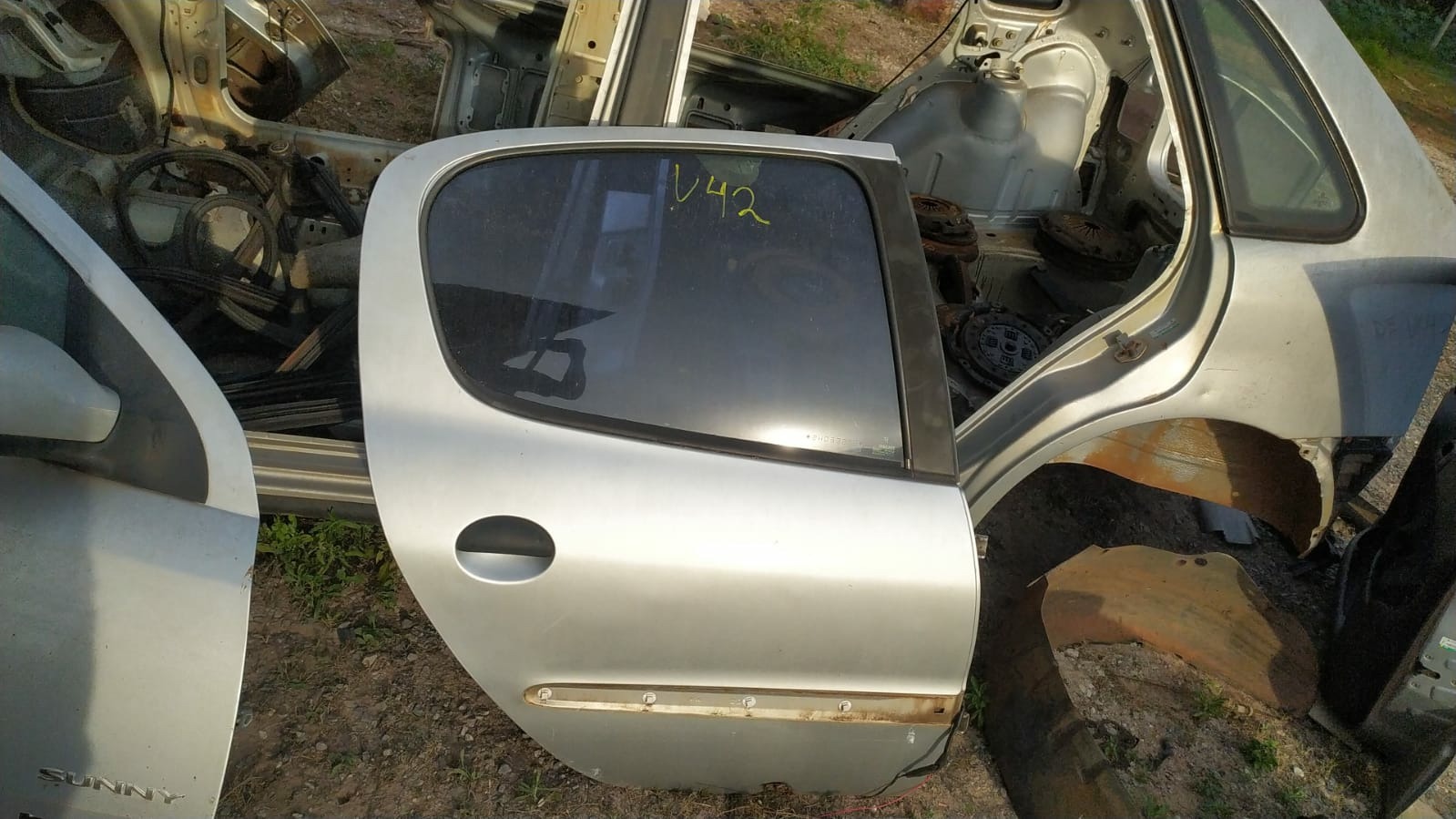 Porta Traseira Direita Peugeot 206 2002 V42 Balcão