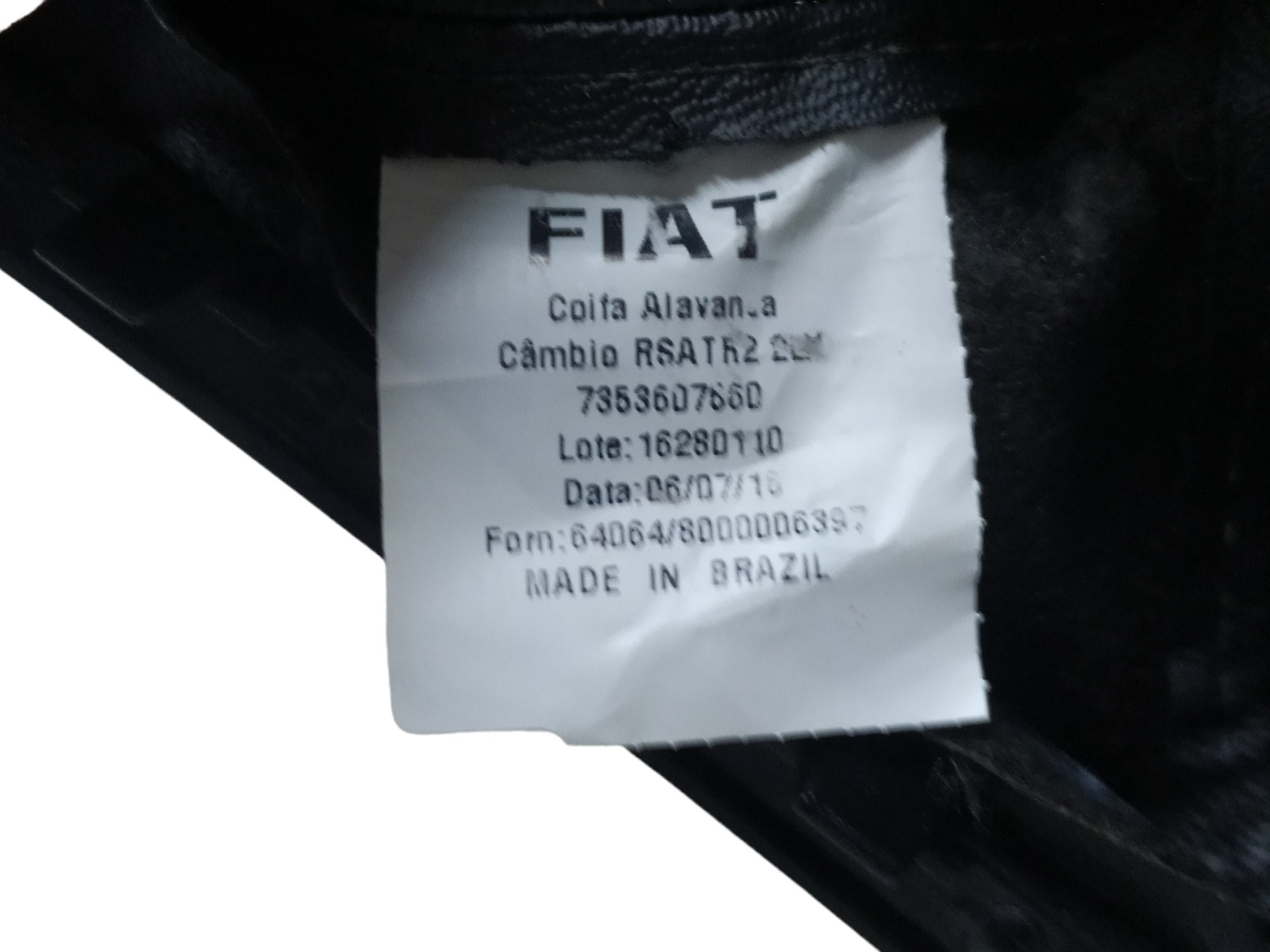 Coifa Do Câmbio Fiat Palio 1.0 2016 7353607560 V86 6
