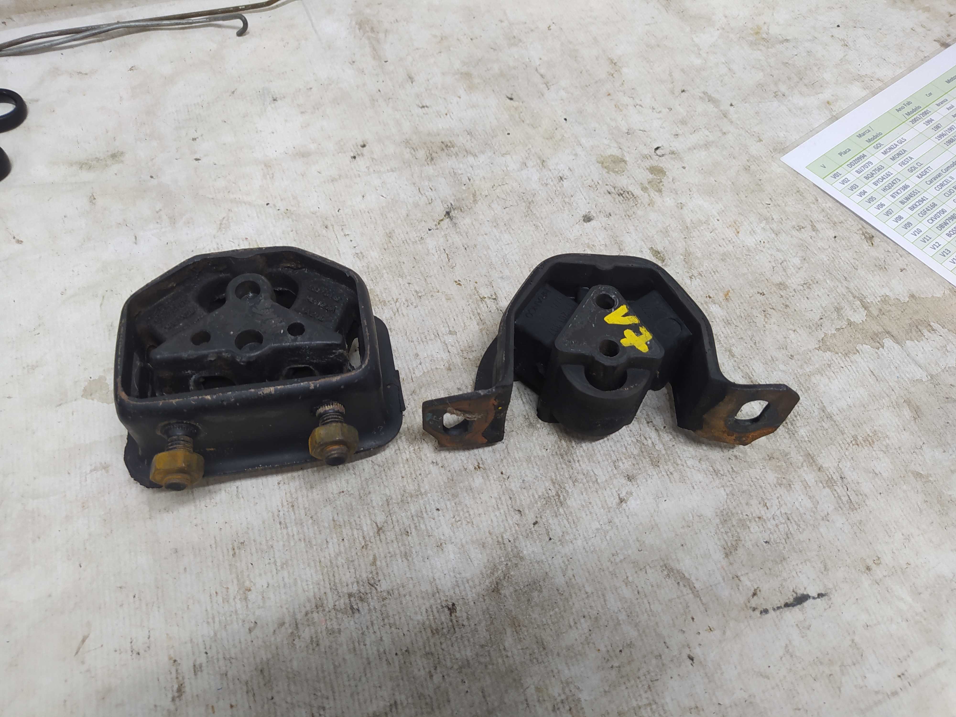 Par coxim Do Motor Gm Kadett 2.0 1997 V06 Balcão