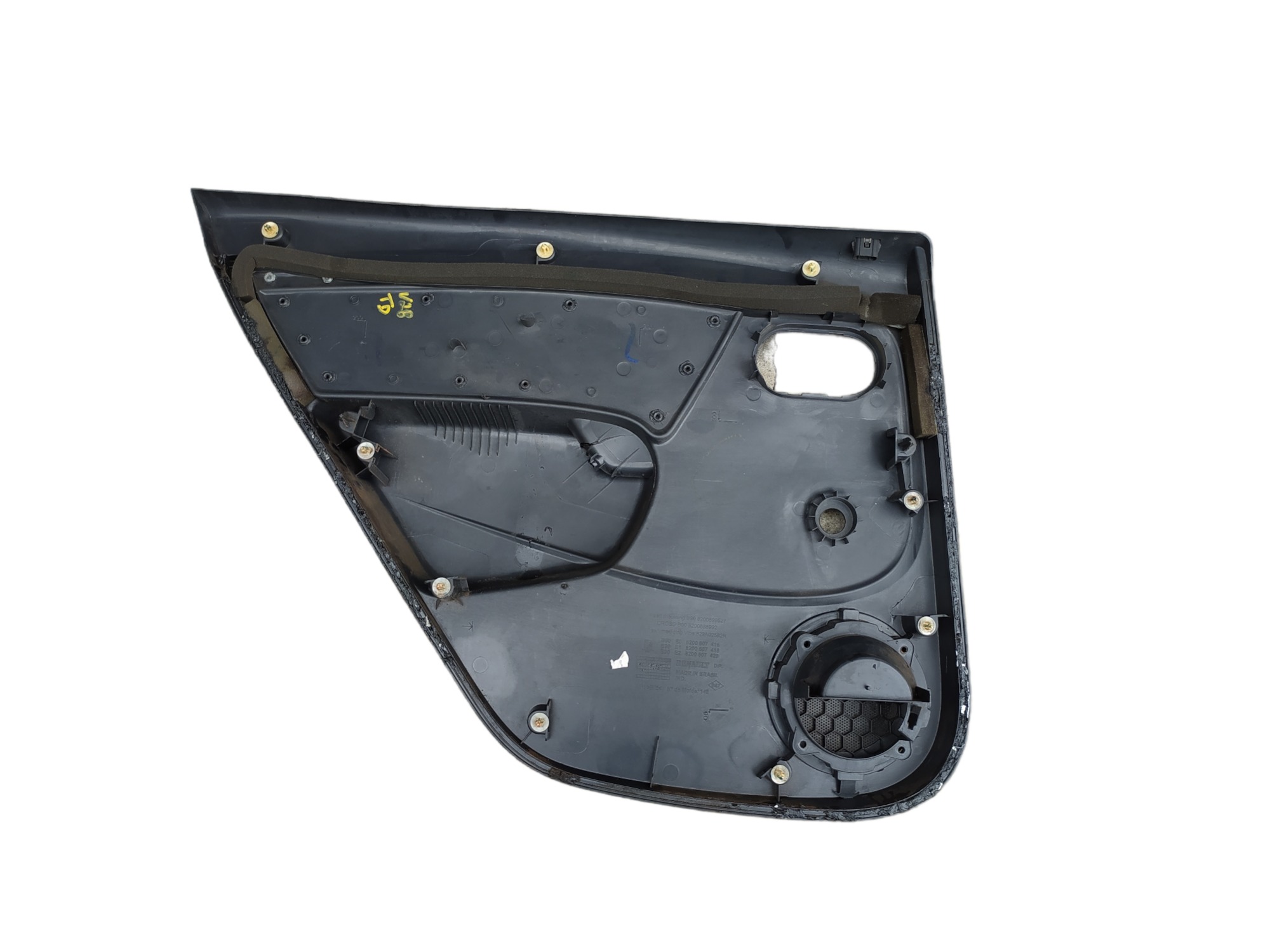 Forro De Porta Traseiro Direito Renault Sandero 2010 V28 8