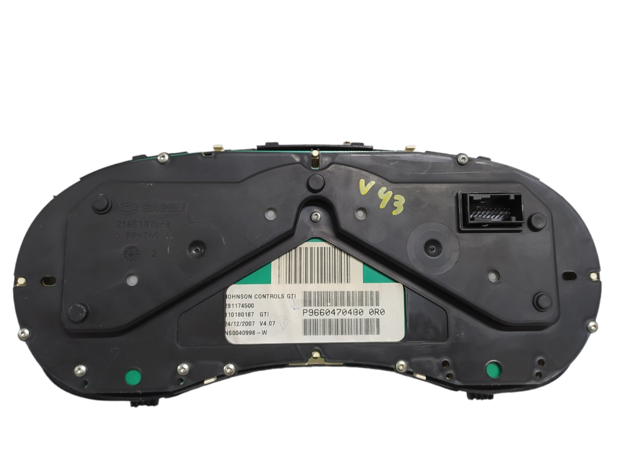 Painel De Instrumentos Peugeot 307 1.6 2008 9660470480 V43 5