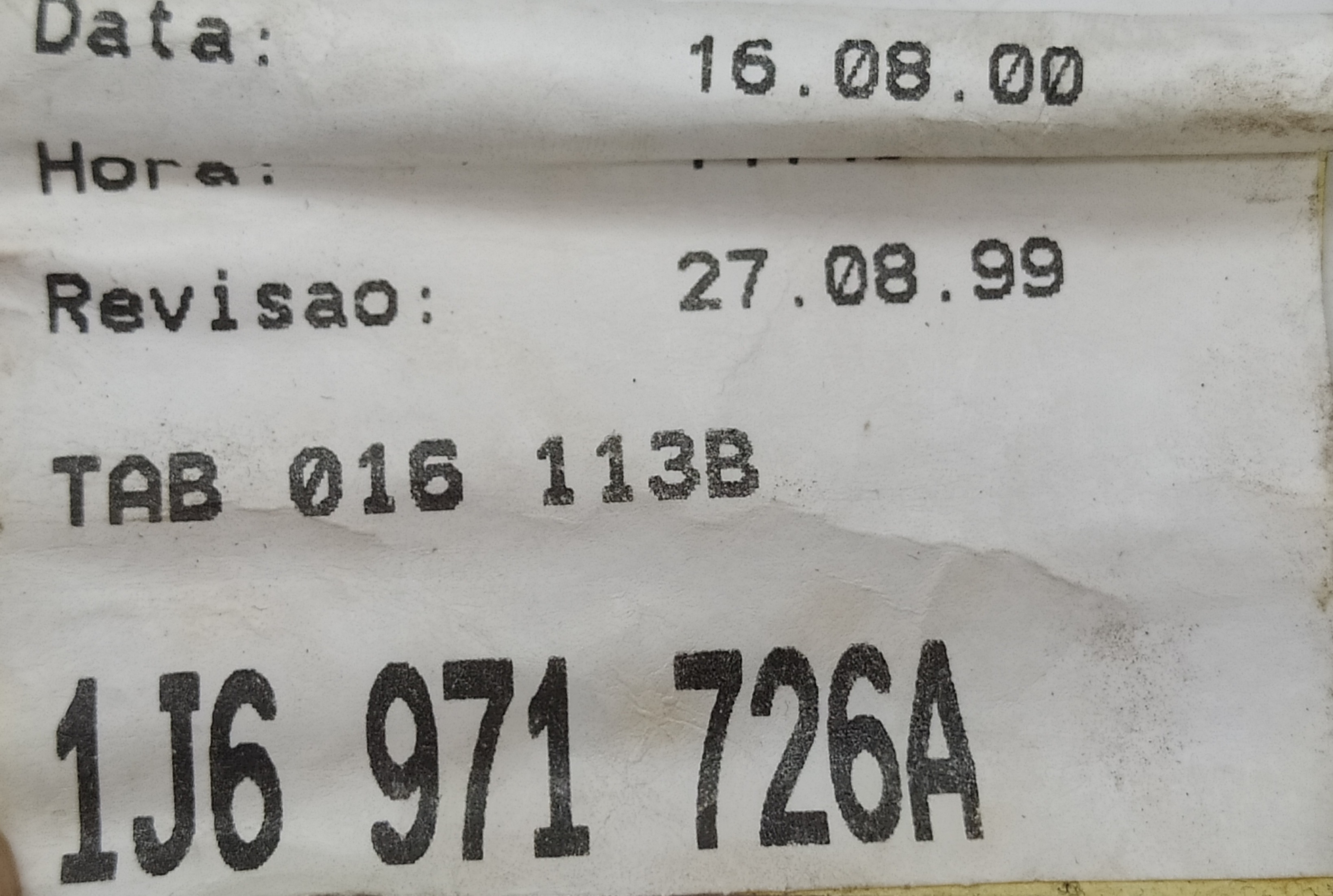 Chicote Tampa Traseira Direita 1j6971726a Vw Golf 2000 V53 8