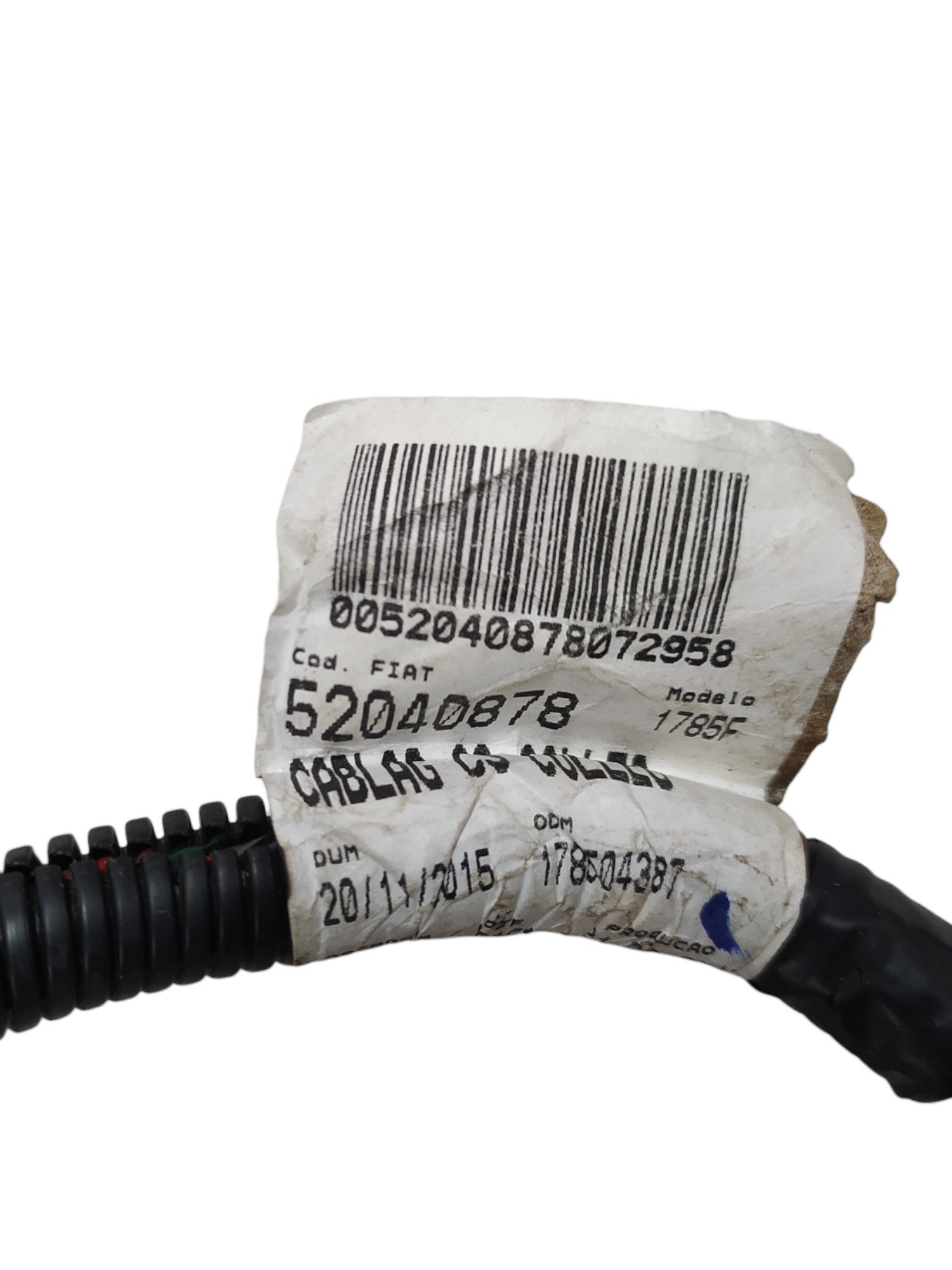 Chicote Sensor Parachoque Traseiro Fiat Strada 2017 52040878 6