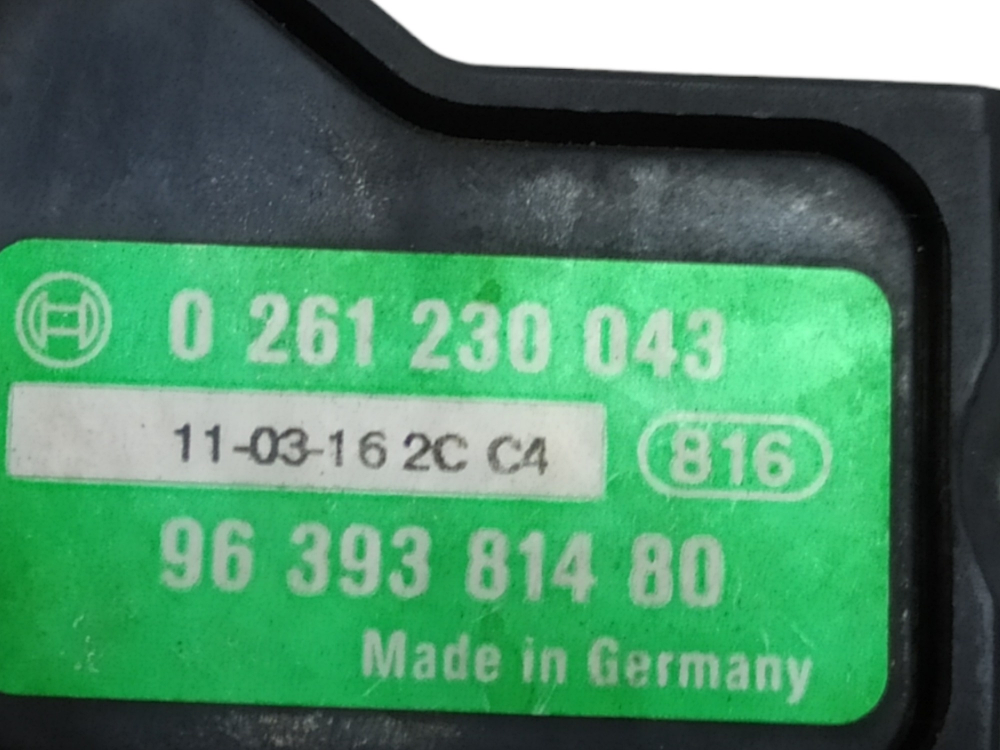Sensor Map Citroen C4 Pallas 2.0 2011 V89 7