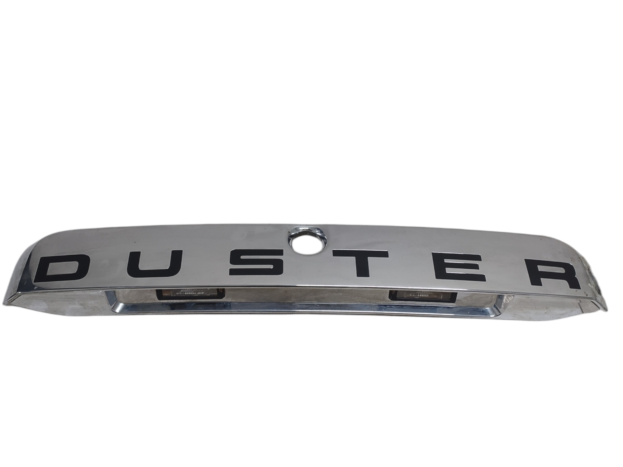 Friso Da Tampa Traseira  Lampada Renault Duster 2012 Cromado 2