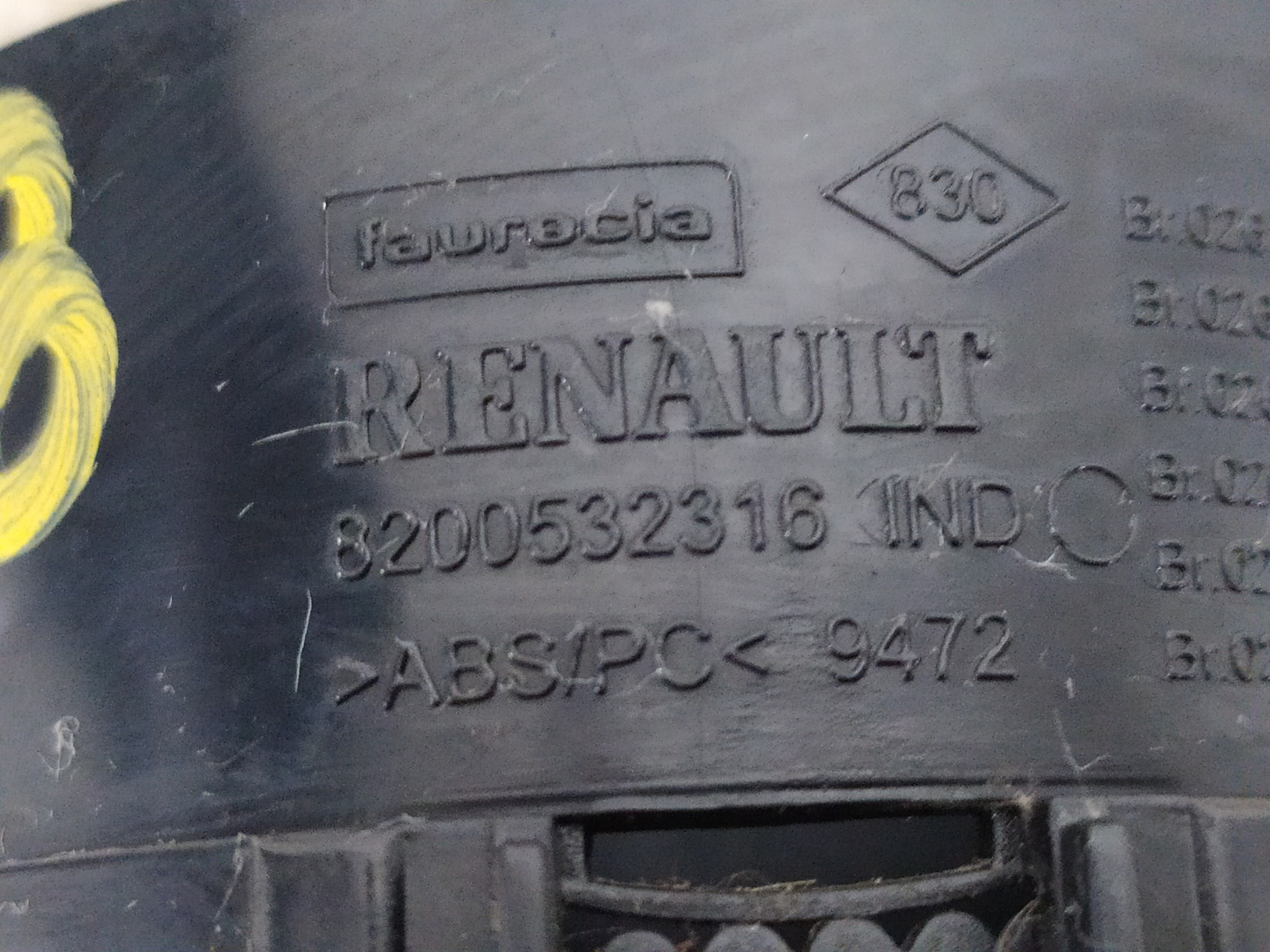 Difusor Ar Painel Renault Sandero 2010 V28 8200532316 5