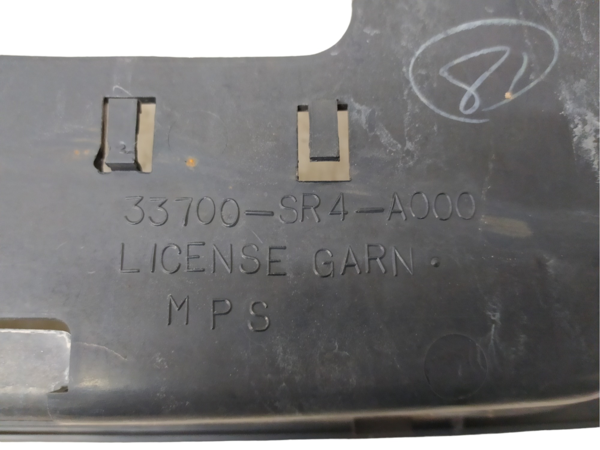 Moldura Suporte Placa Traseira Honda Civic 1.5 1993 V32 6