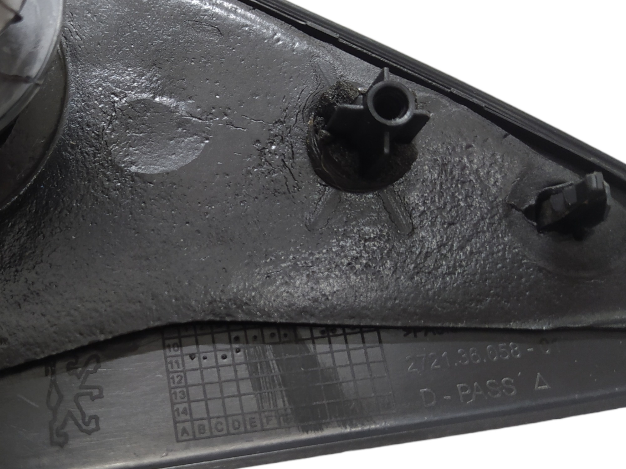 Retrovisor Manual Direito Peugeot 207 Xr 2012 V90 7