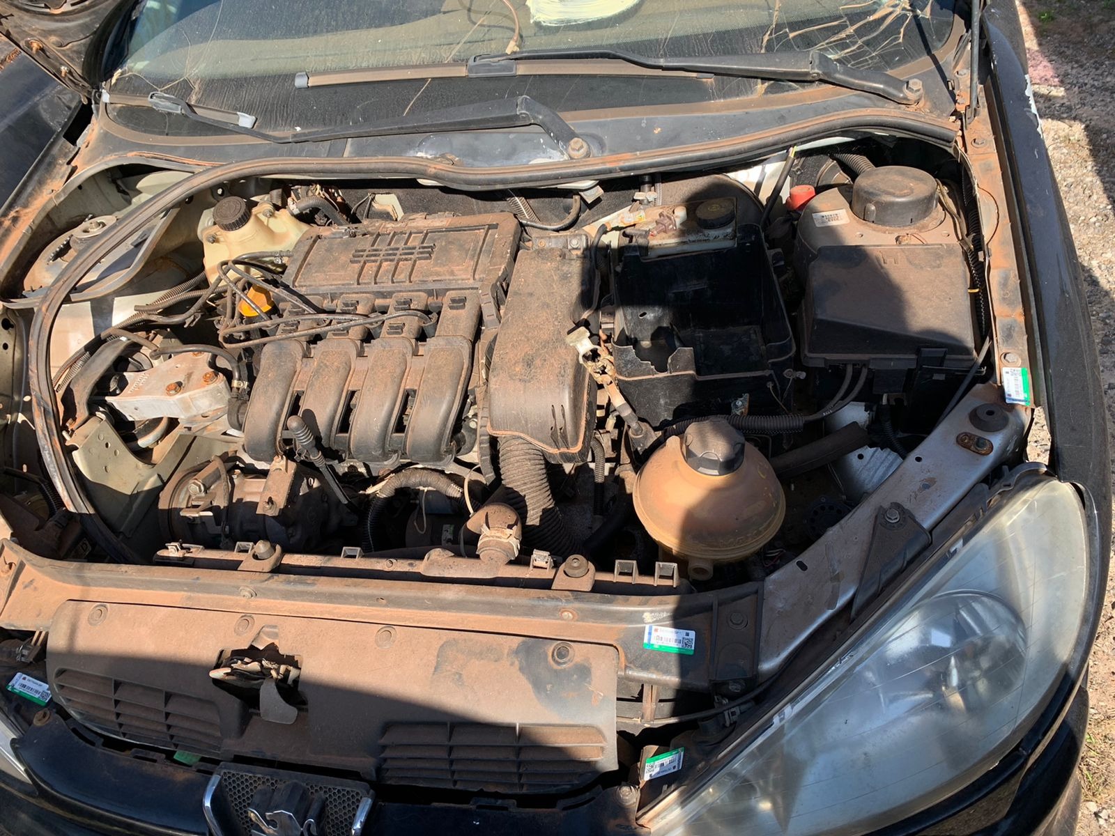 Motor Câmbio Peças Interior Peugeot 206 Soleil 2001 1.6 V35