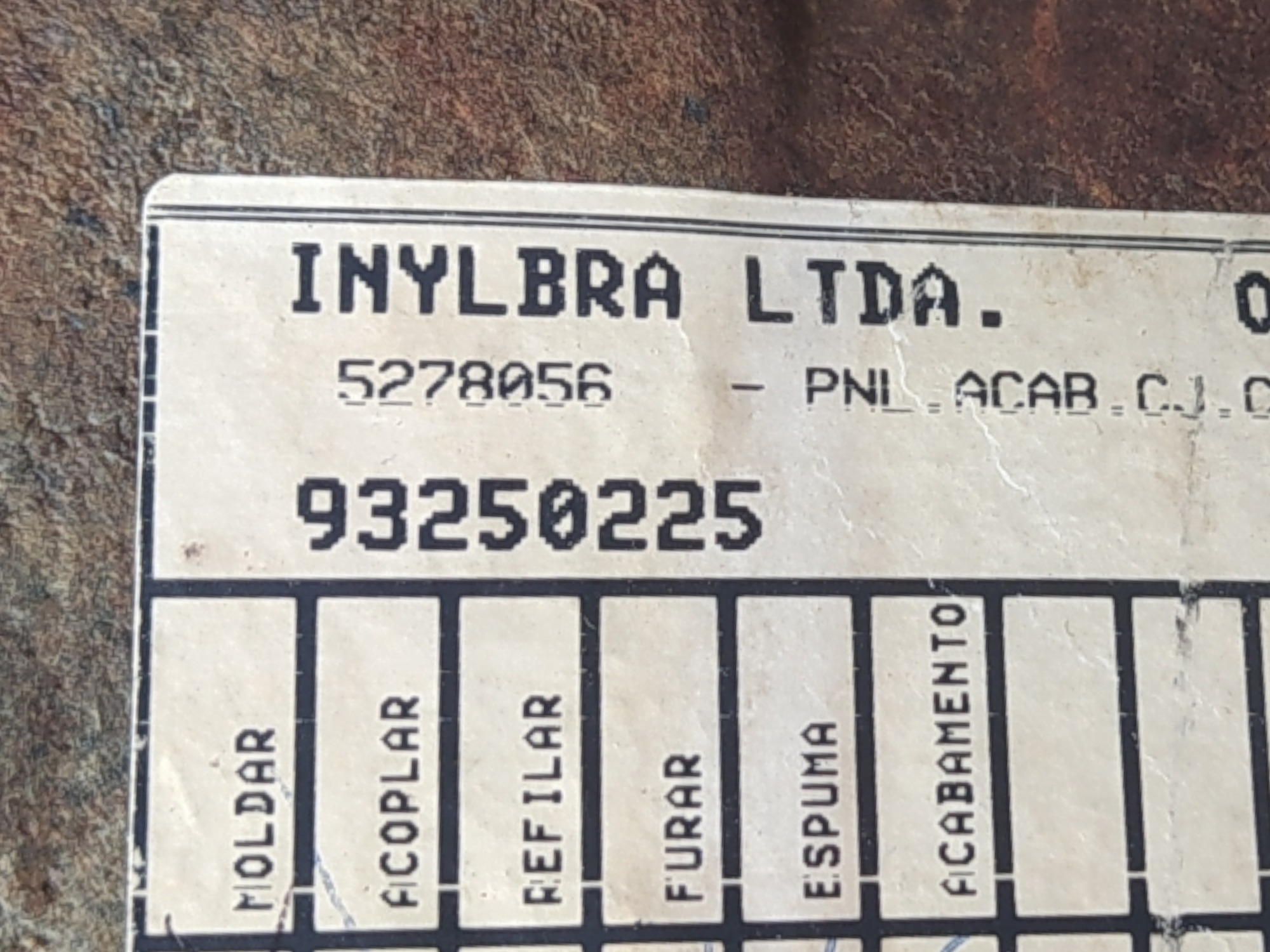Forro Traseiro Dir Porta Malas Chevrolet Vectra 1998 V93 7