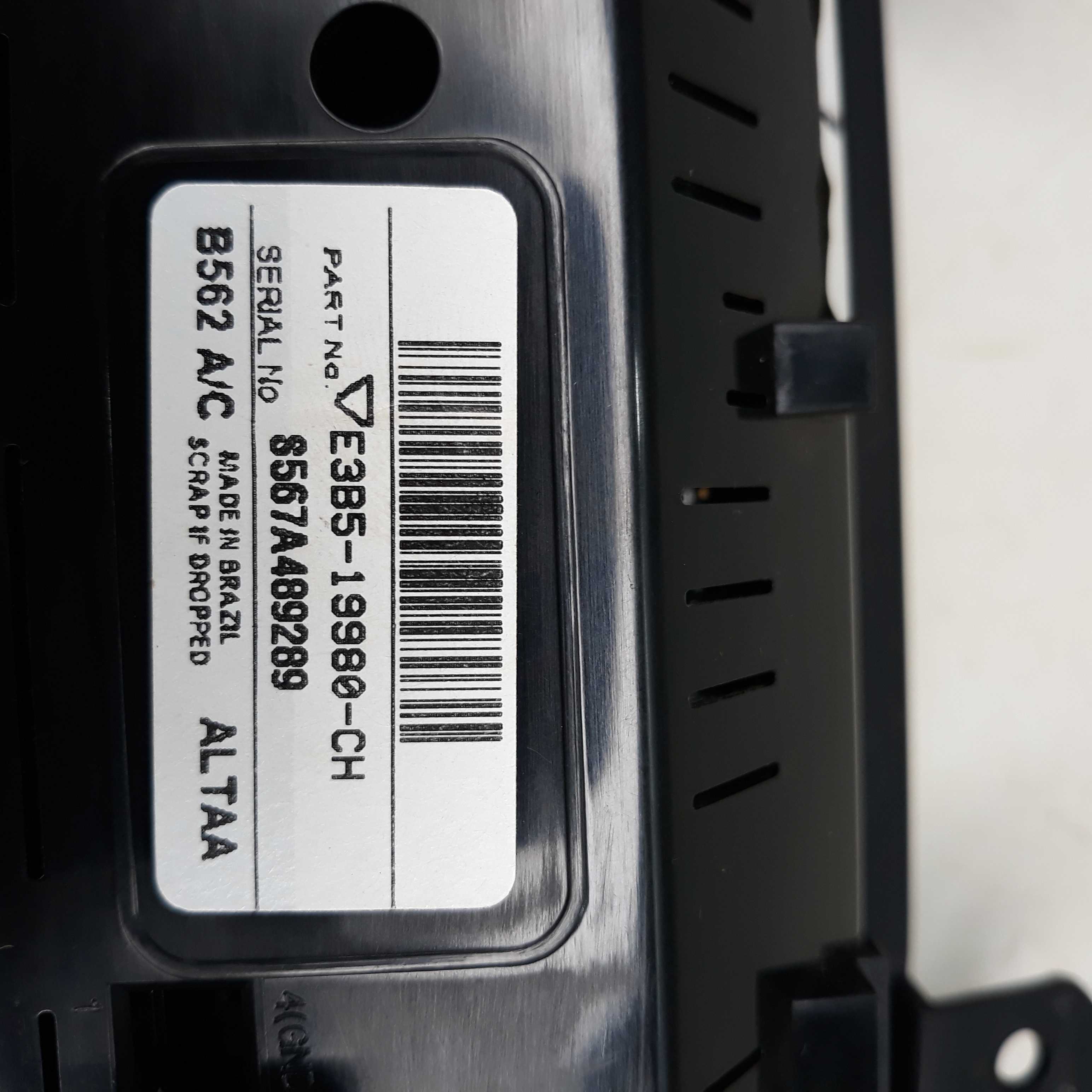 Comando Ar Condicionado Ford Ka Se 1.0 2017 E3b519980ch 4
